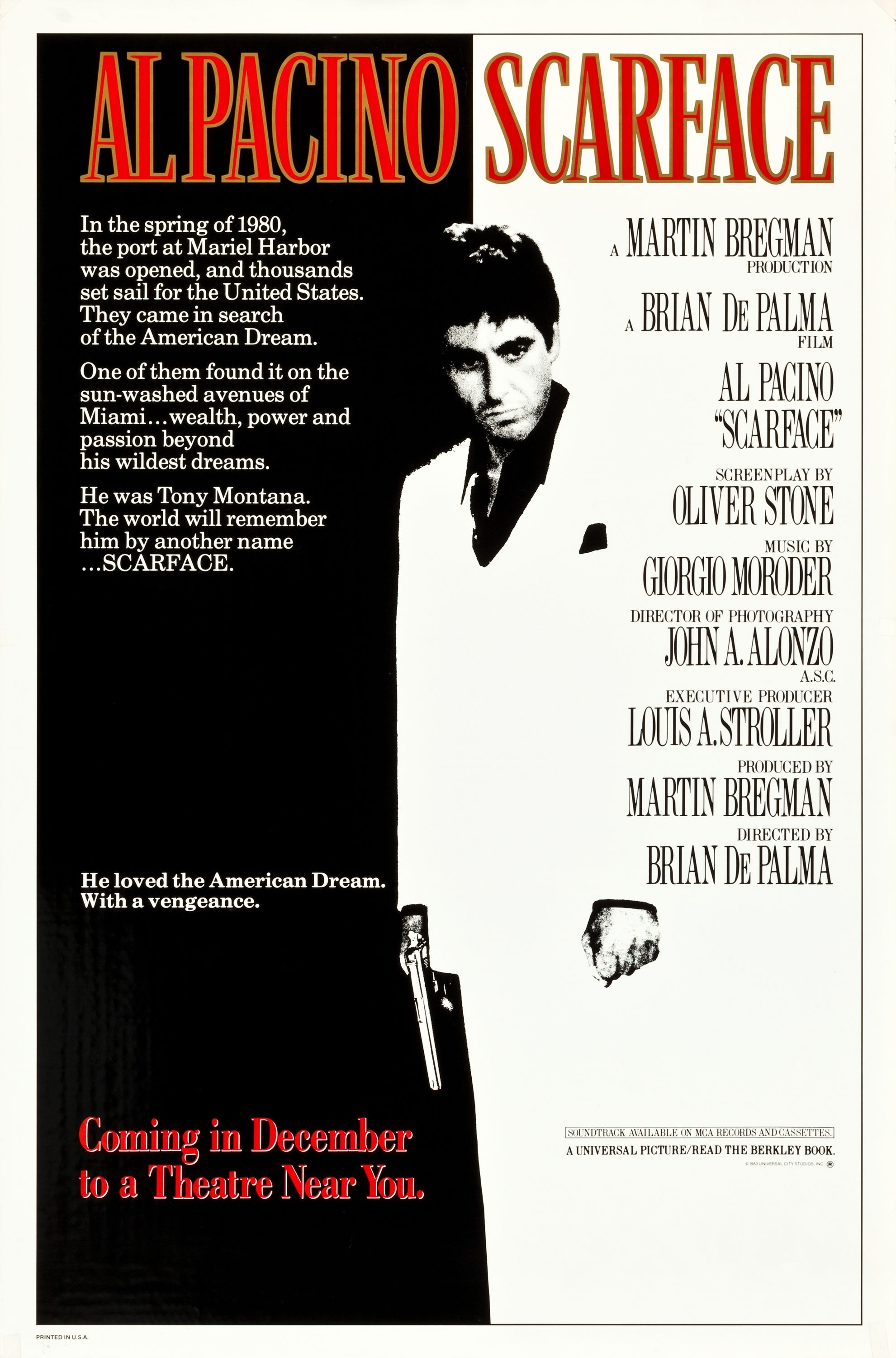 Mega Sized Movie Poster Image for Scarface (#2 of 8)