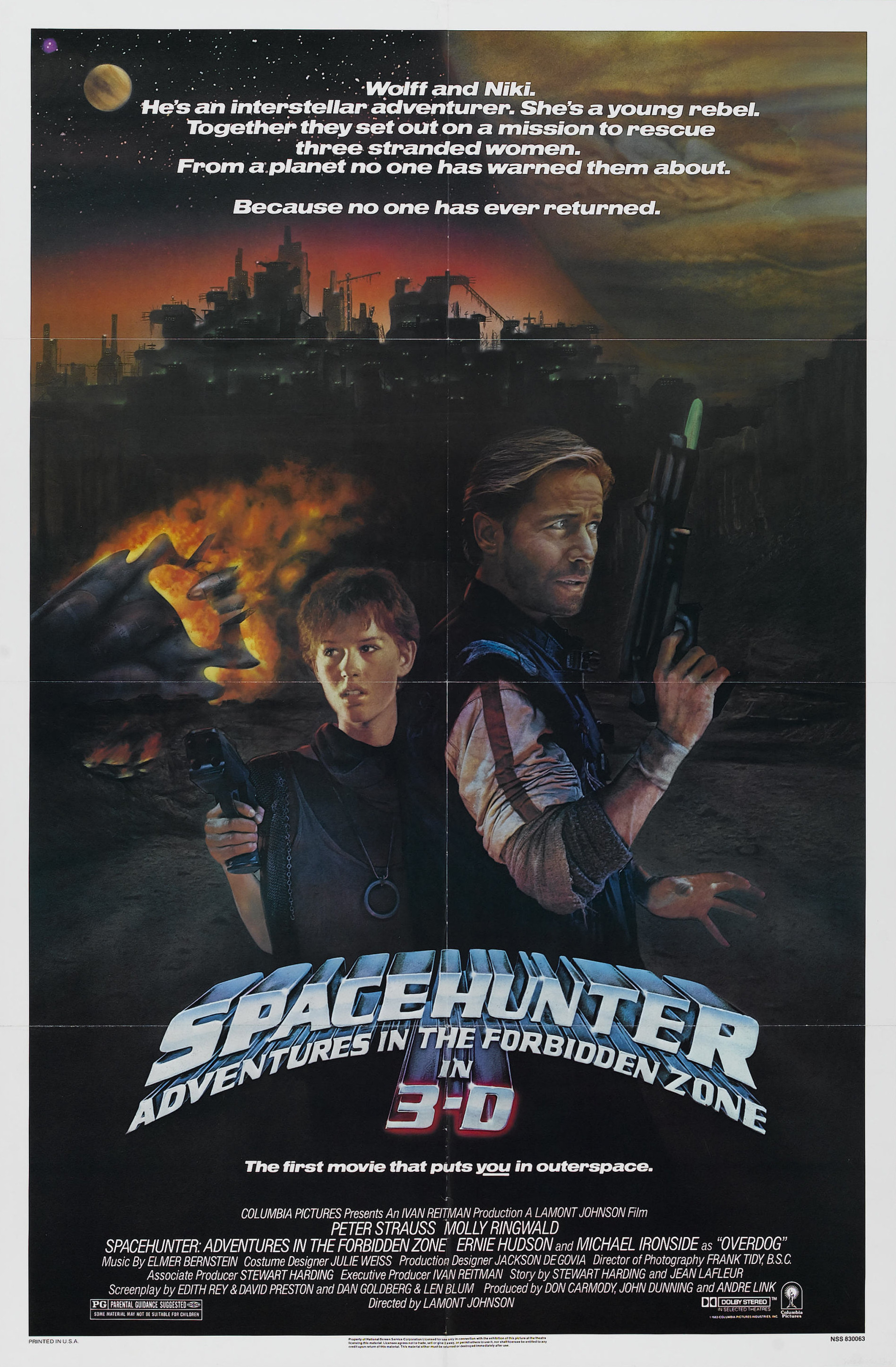 Mega Sized Movie Poster Image for Spacehunter: Adventures in the Forbidden Zone (#2 of 2)