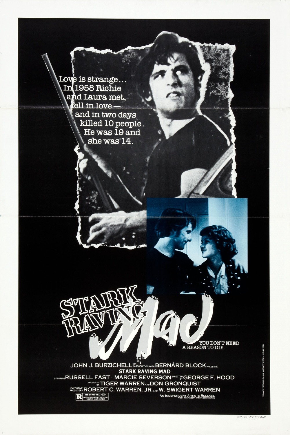Extra Large Movie Poster Image for Stark Raving Mad 