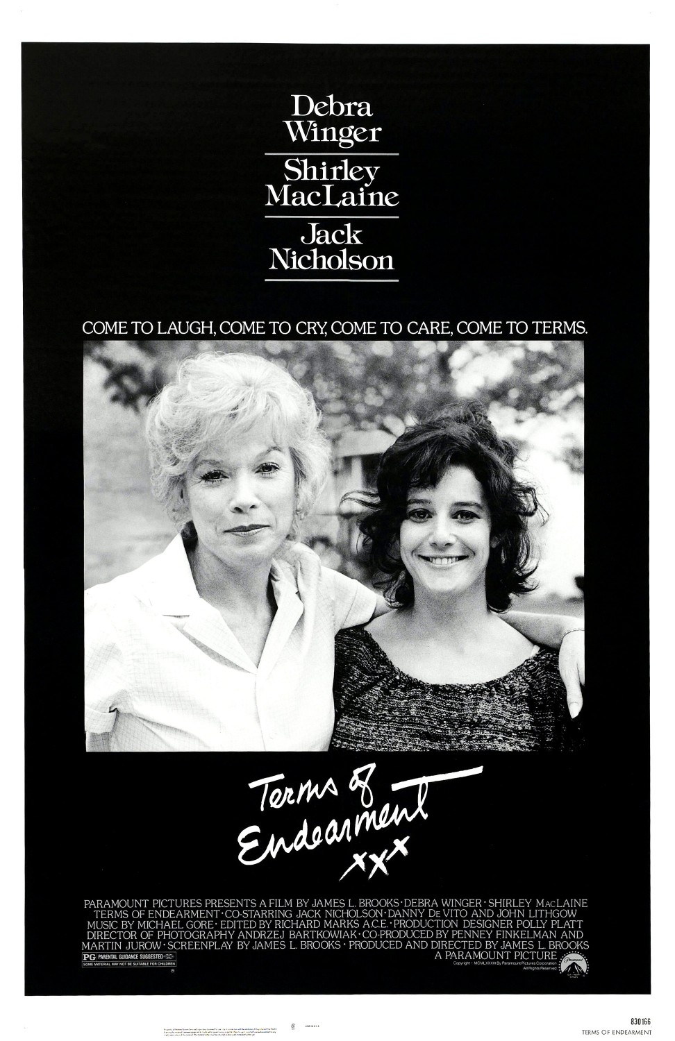 Extra Large Movie Poster Image for Terms of Endearment 