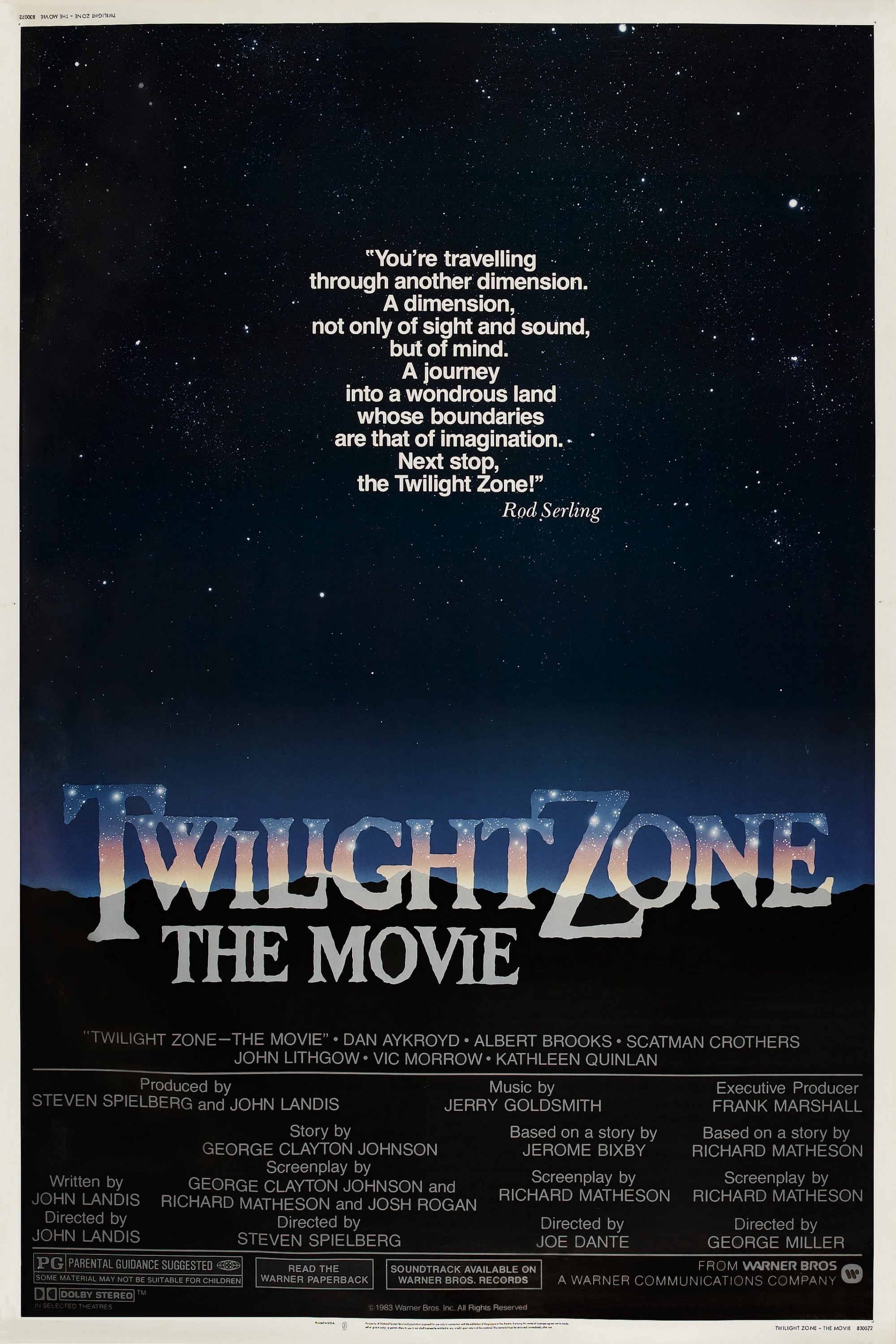 Mega Sized Movie Poster Image for Twilight Zone: The Movie 