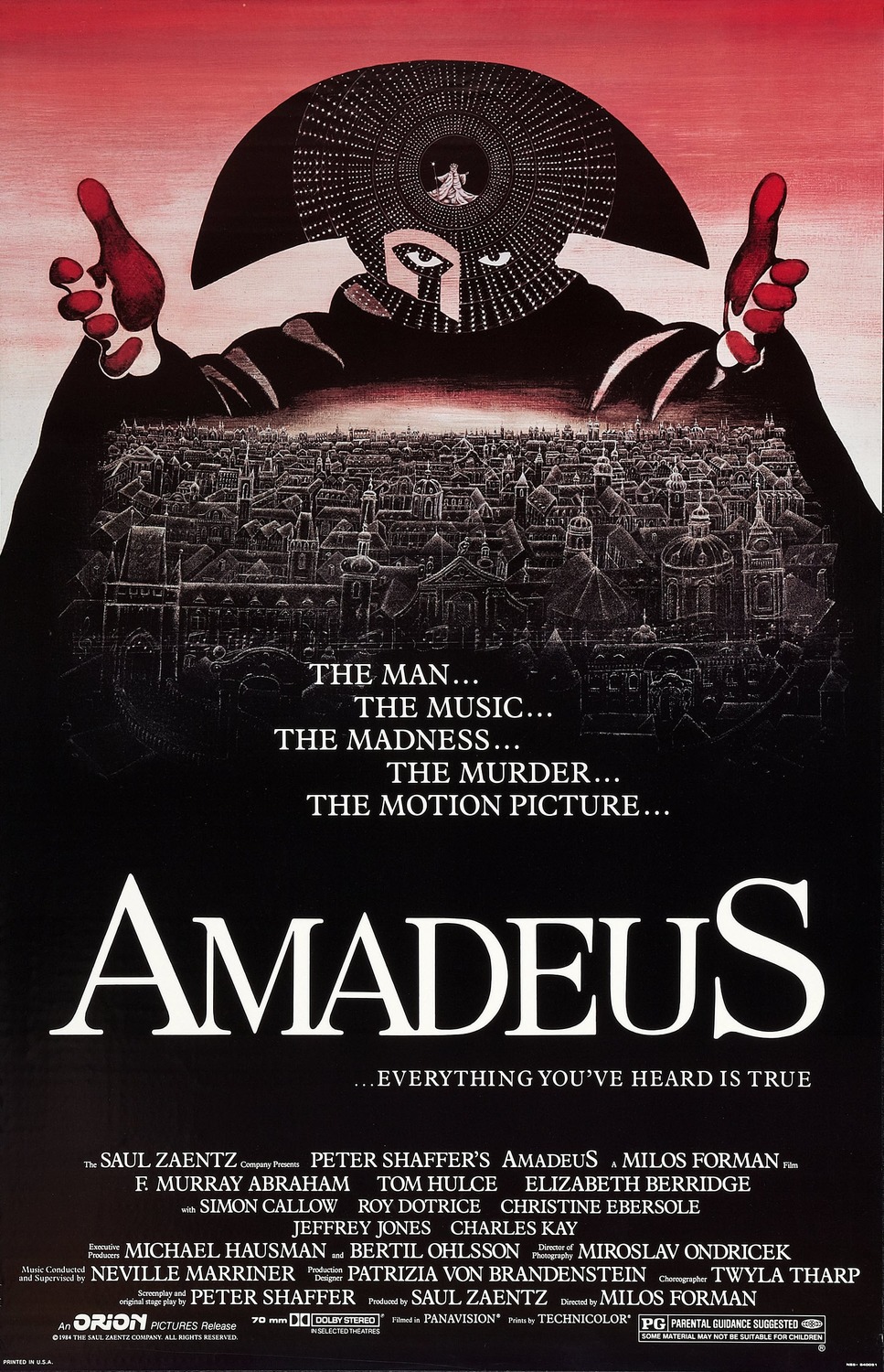 Extra Large Movie Poster Image for Amadeus (#1 of 5)