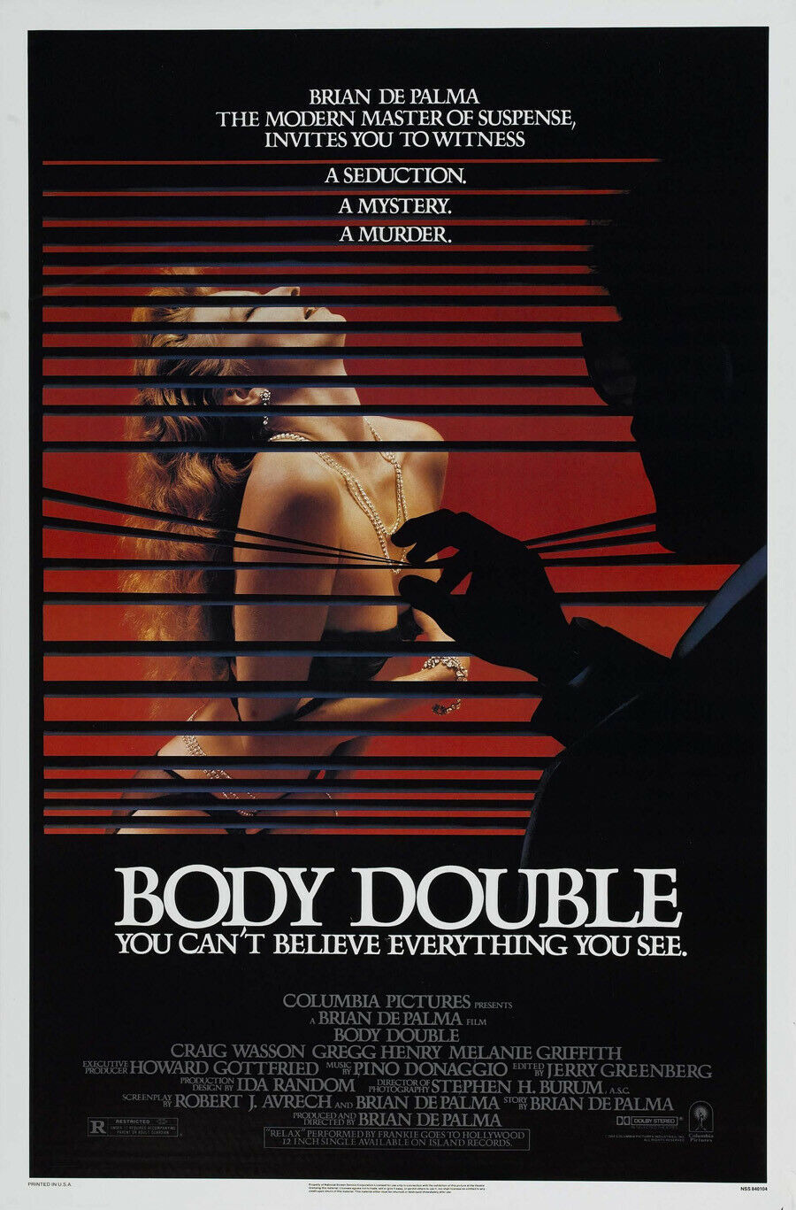 Extra Large Movie Poster Image for Body Double 