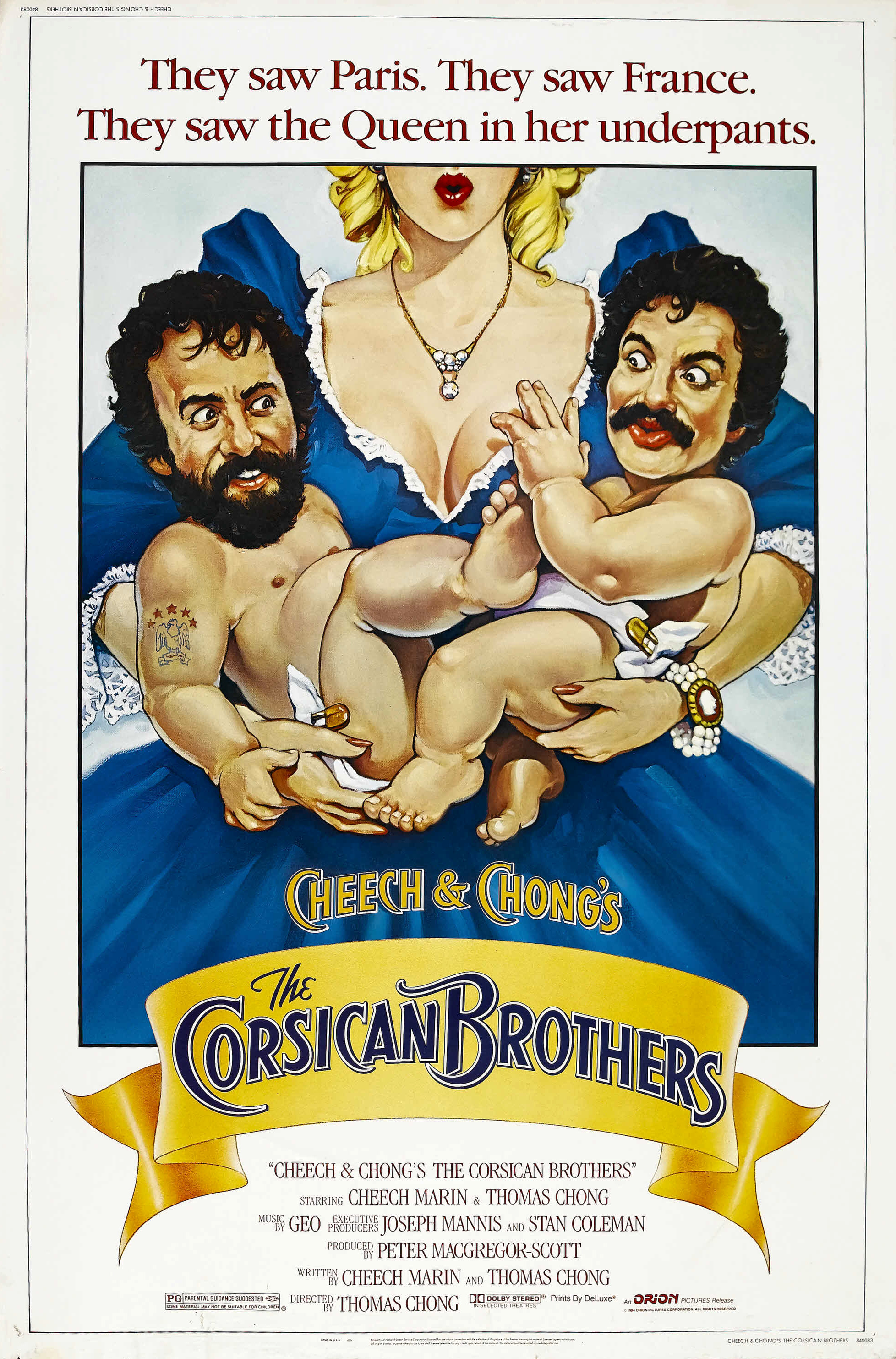 Mega Sized Movie Poster Image for Cheech & Chong's The Corsican Brothers 