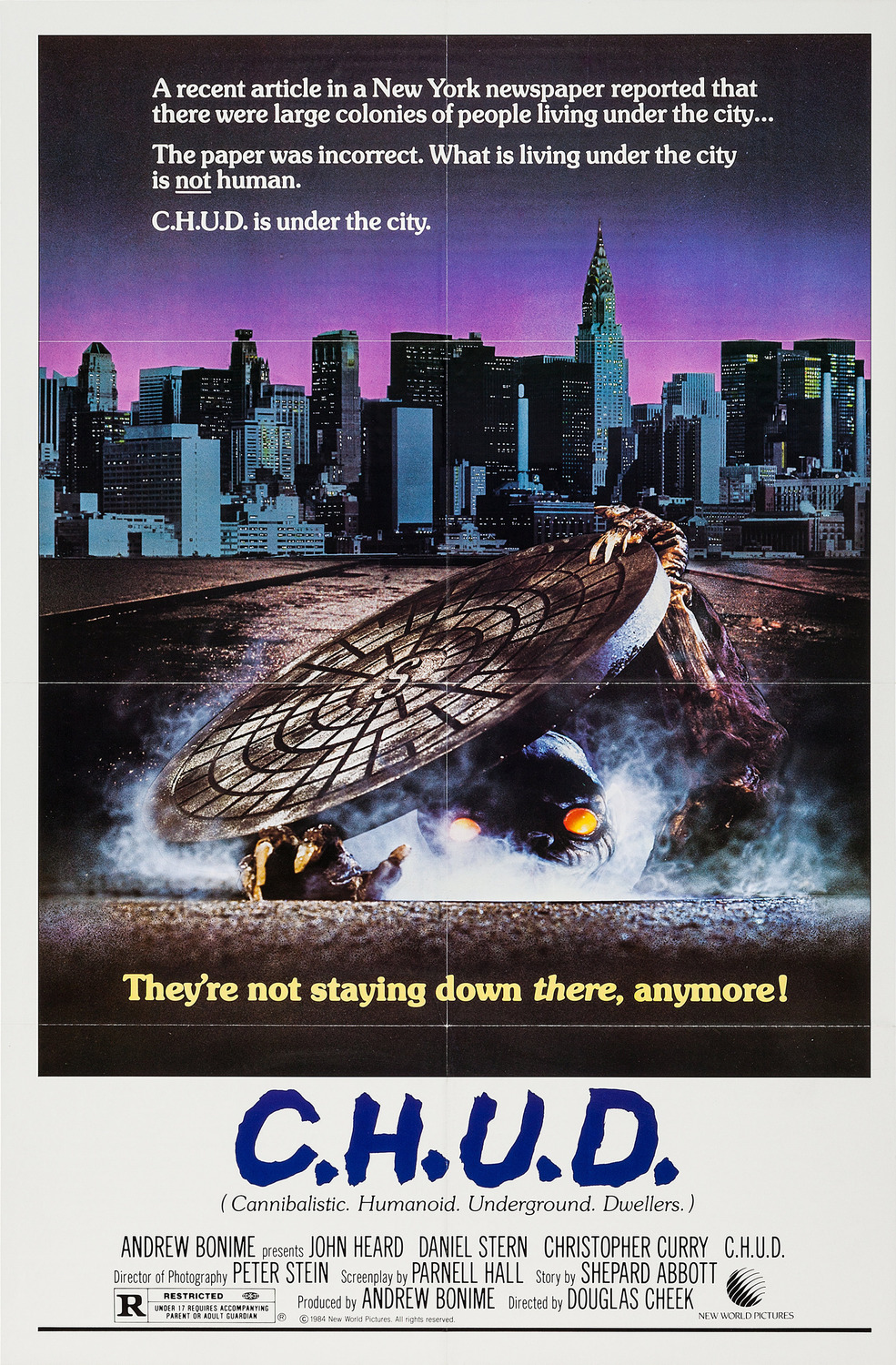 Extra Large Movie Poster Image for C.H.U.D. (#1 of 2)
