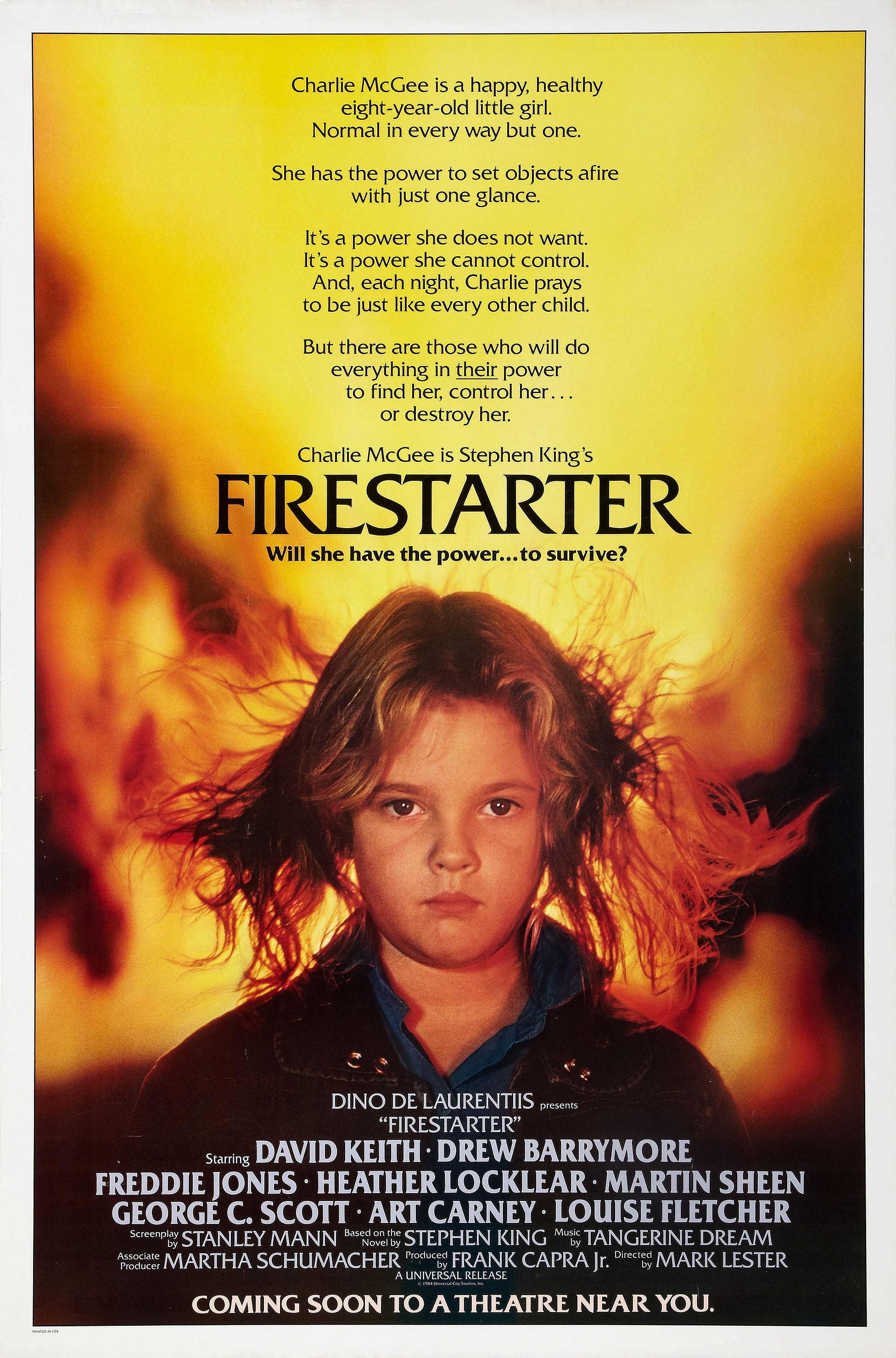 Mega Sized Movie Poster Image for Firestarter 