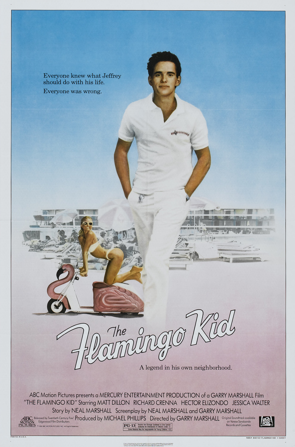 Extra Large Movie Poster Image for The Flamingo Kid (#1 of 3)