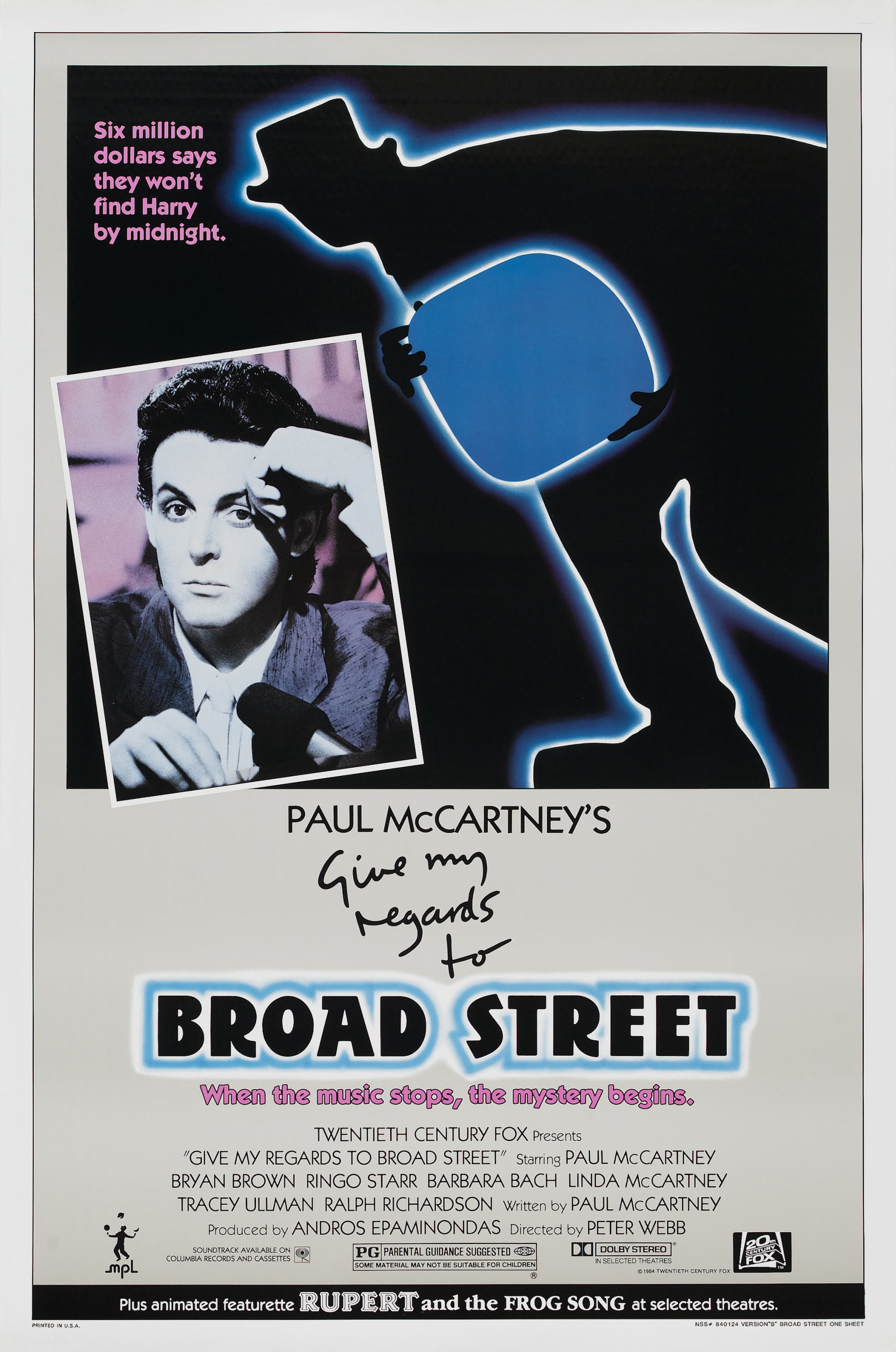 Mega Sized Movie Poster Image for Give My Regards to Broad Street (#1 of 4)