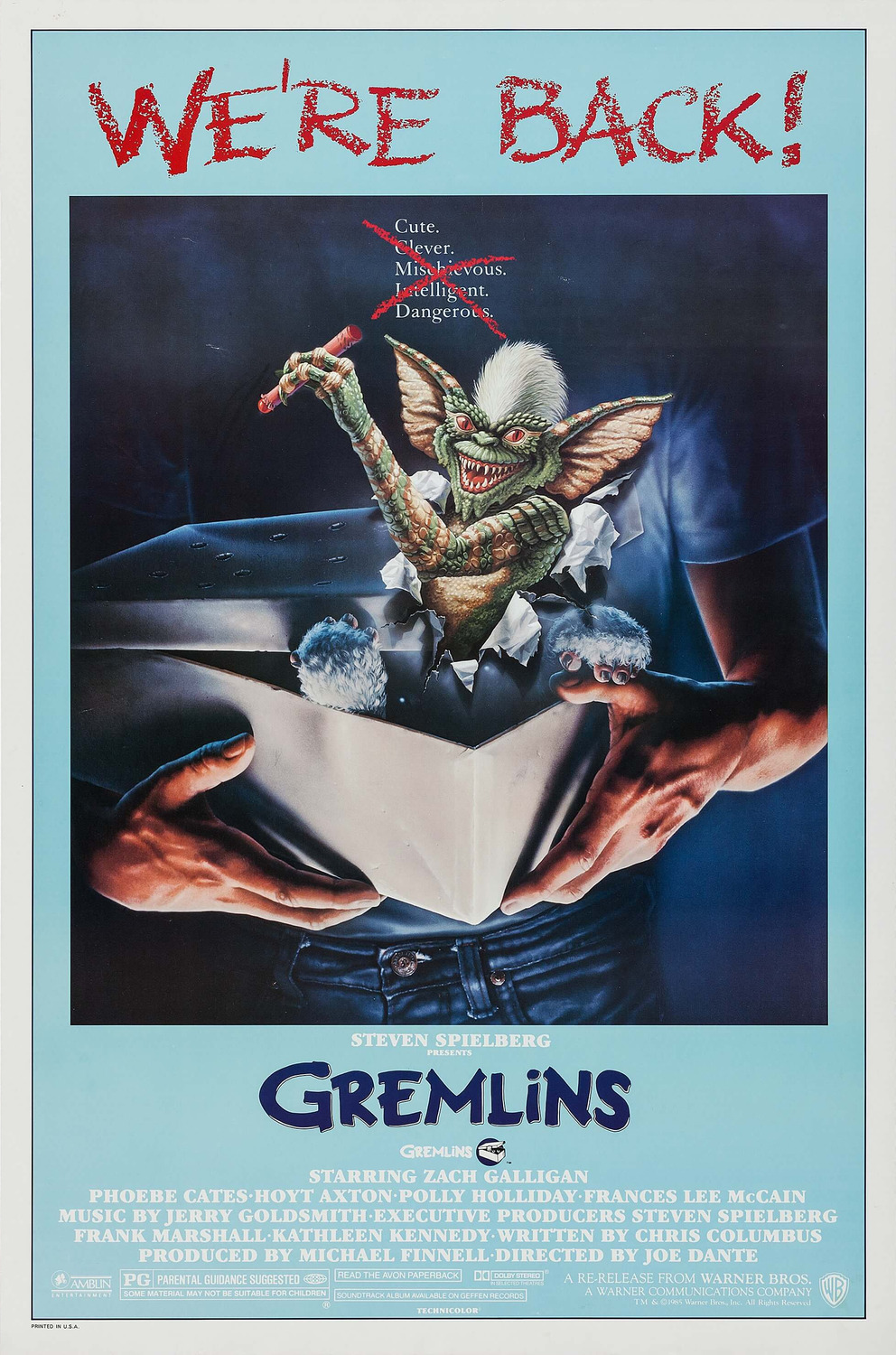 Extra Large Movie Poster Image for Gremlins (#2 of 6)