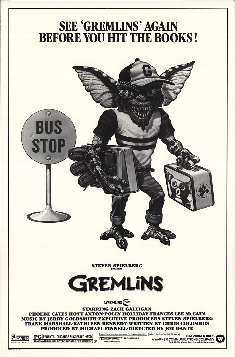 Extra Large Movie Poster Image for Gremlins (#5 of 6)