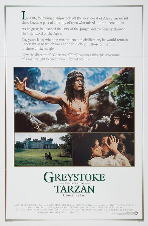 Greystoke: The Legend of Tarzan, Lord of the Apes Movie Poster