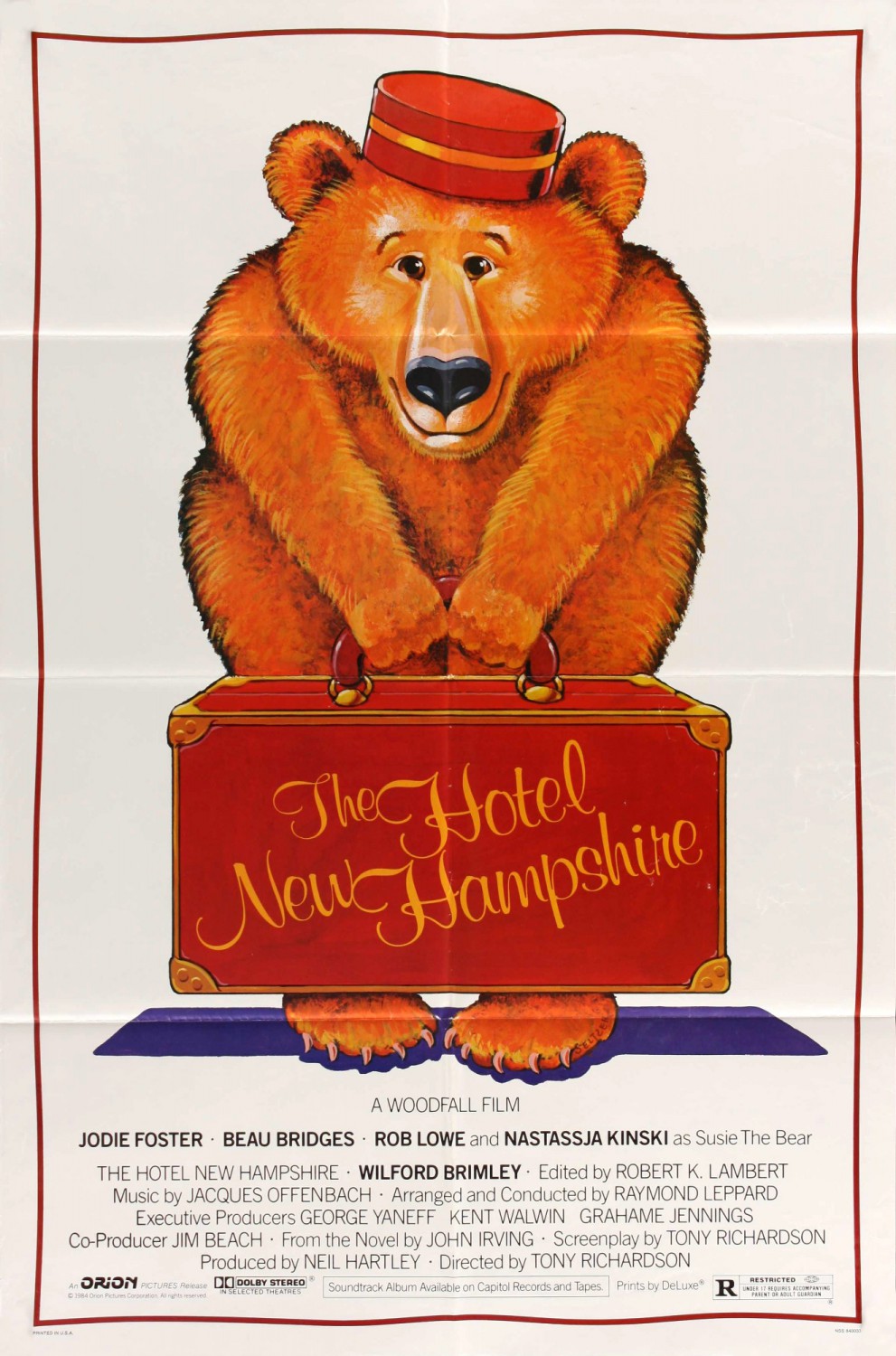 Extra Large Movie Poster Image for The Hotel New Hampshire (#1 of 2)
