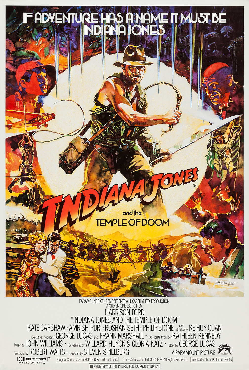 Extra Large Movie Poster Image for Indiana Jones and the Temple of Doom (#4 of 11)