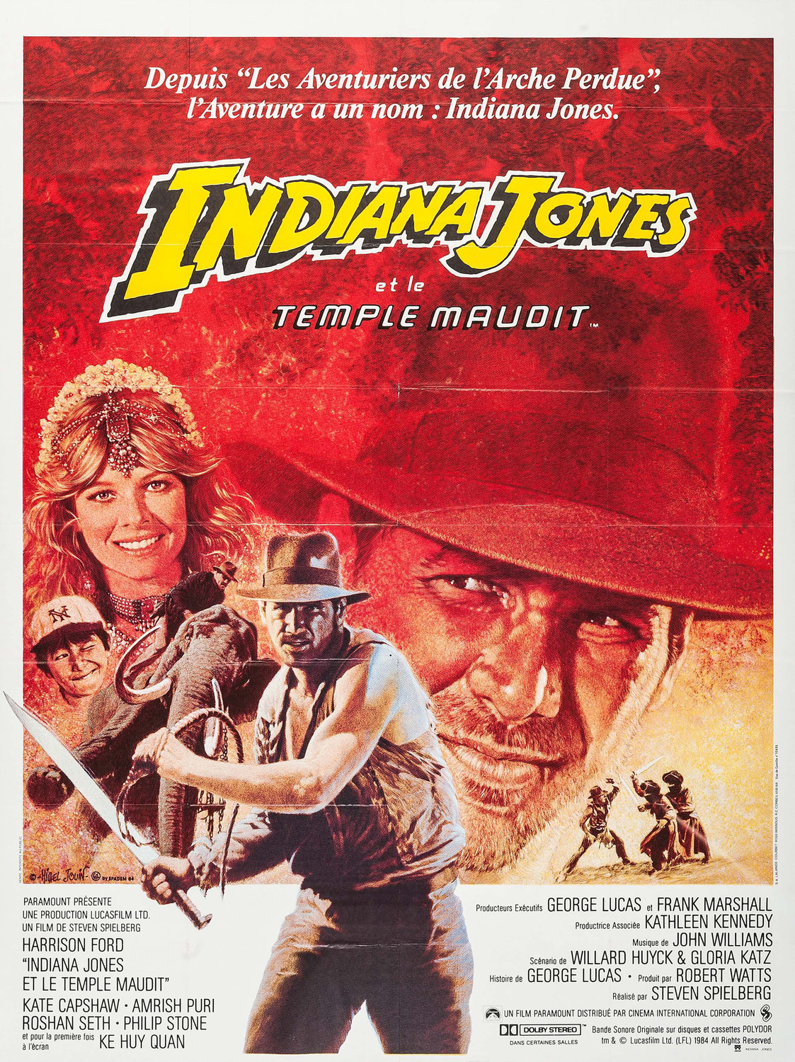 Extra Large Movie Poster Image for Indiana Jones and the Temple of Doom (#5 of 11)