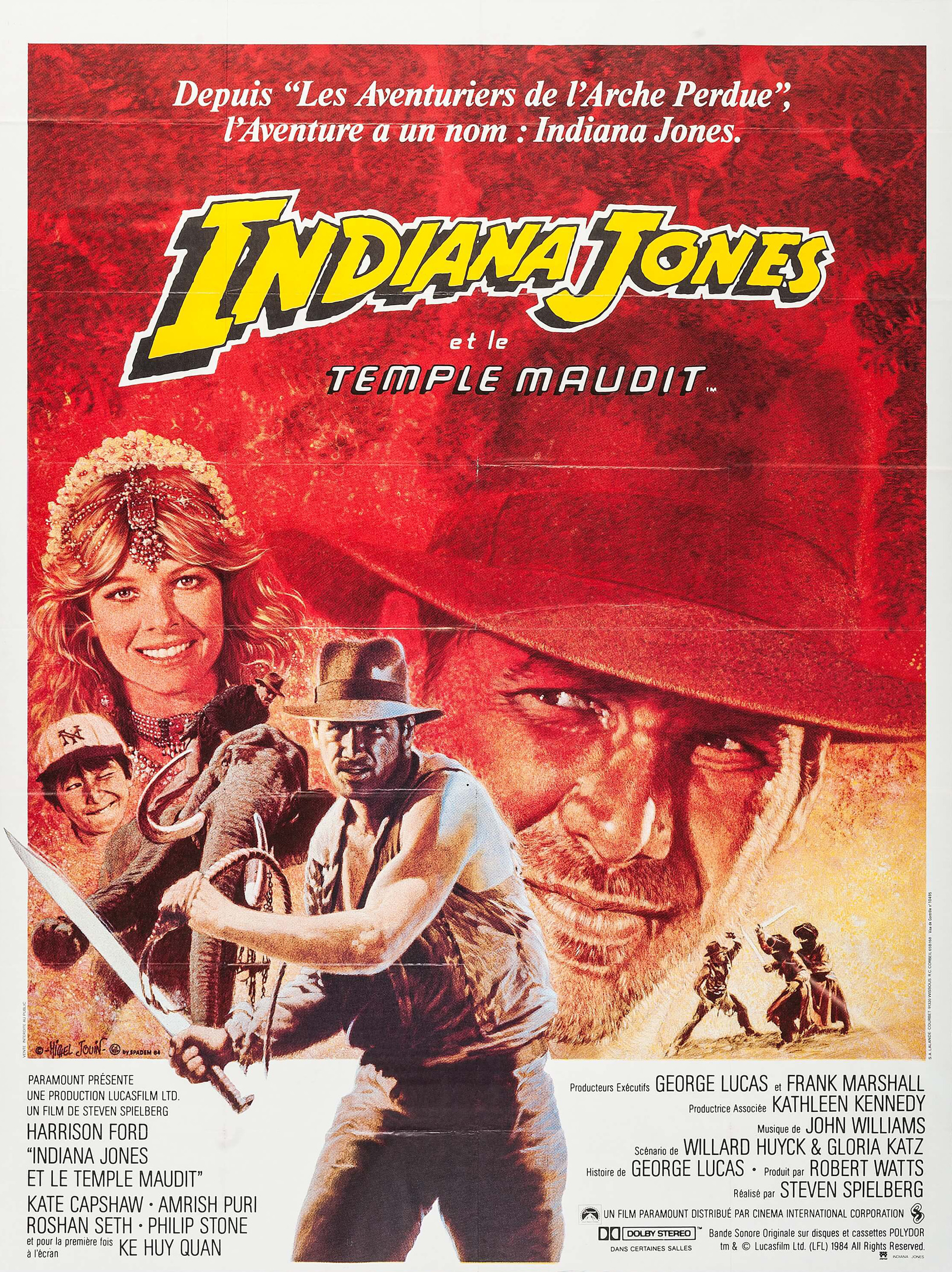 Mega Sized Movie Poster Image for Indiana Jones and the Temple of Doom (#5 of 11)