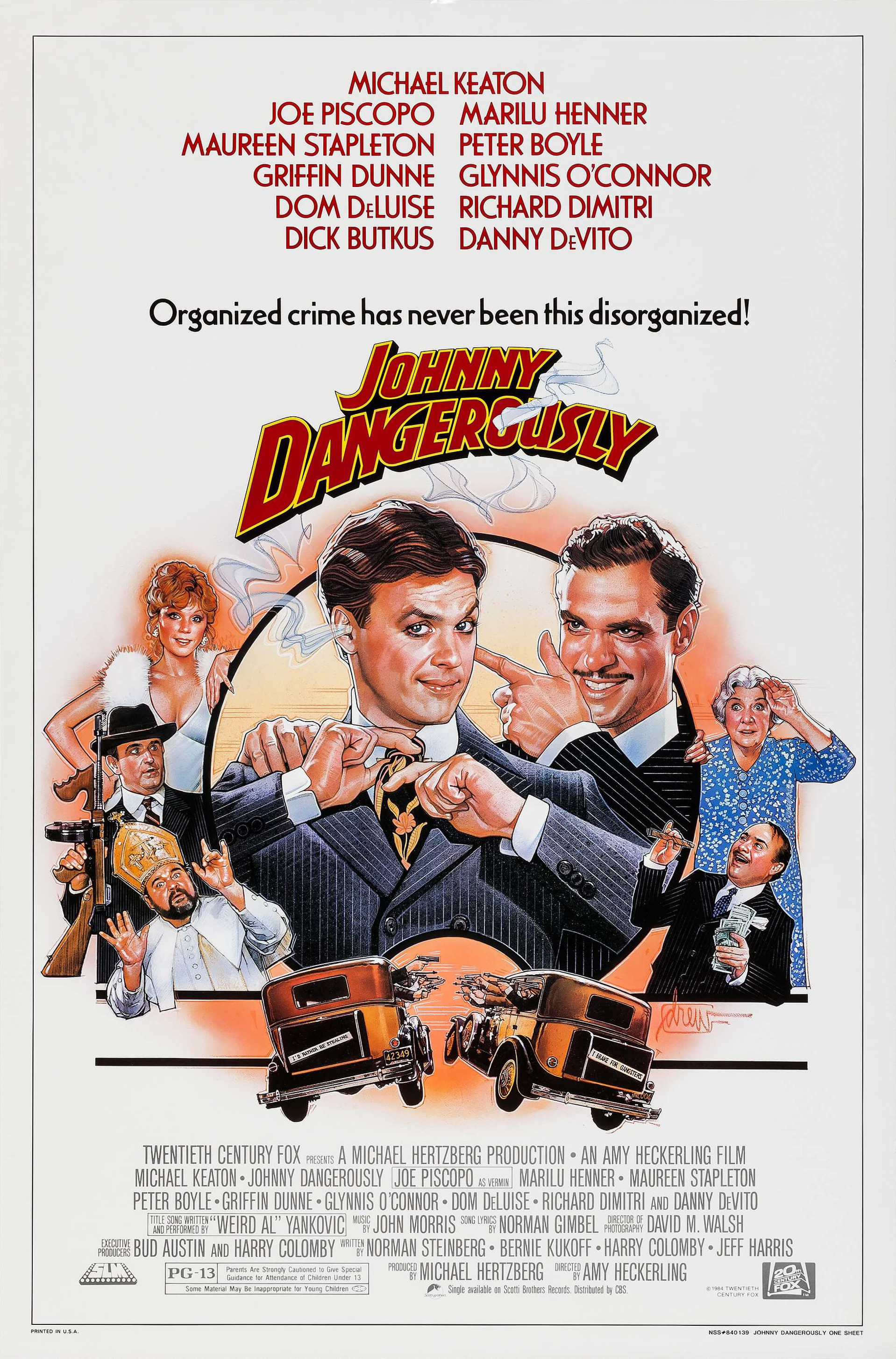 Mega Sized Movie Poster Image for Johnny Dangerously 