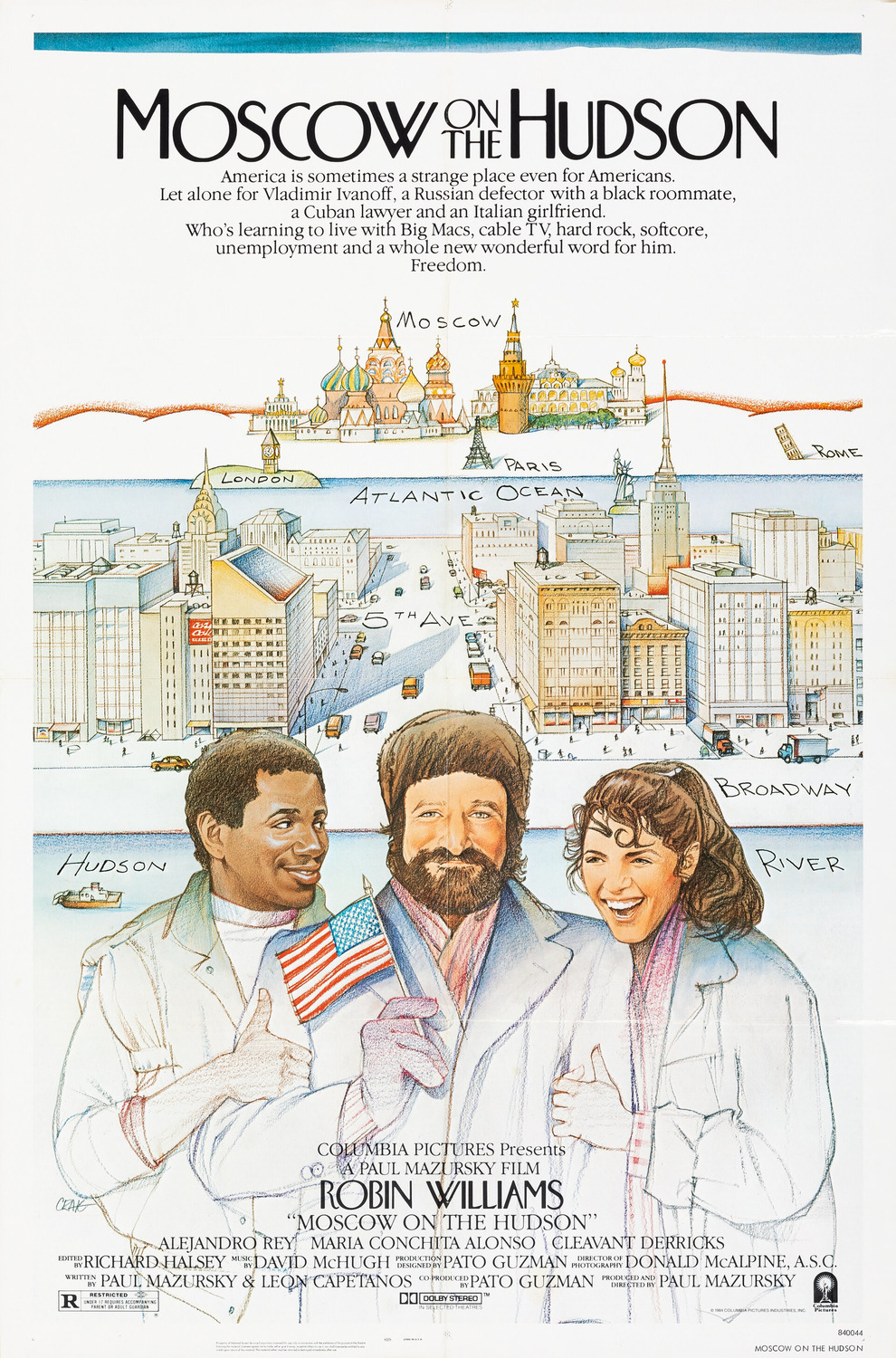 Extra Large Movie Poster Image for Moscow on the Hudson 