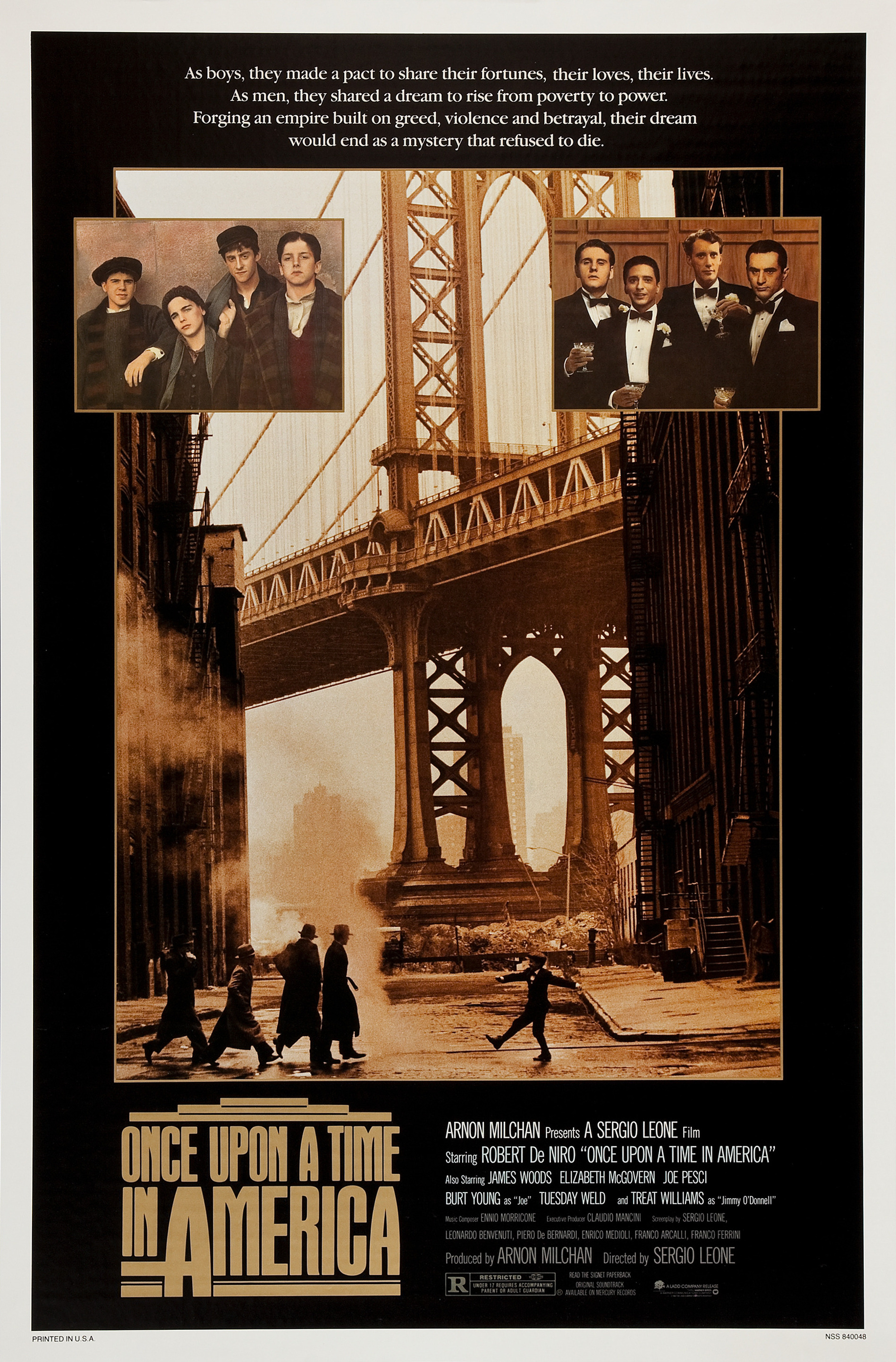Mega Sized Movie Poster Image for Once Upon a Time in America (#1 of 6)