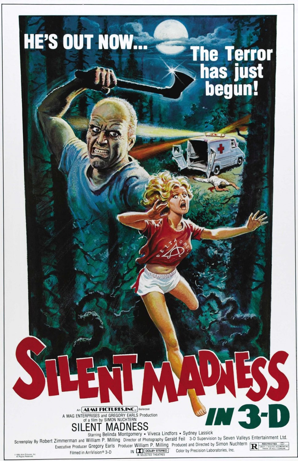 Extra Large Movie Poster Image for Silent Madness 