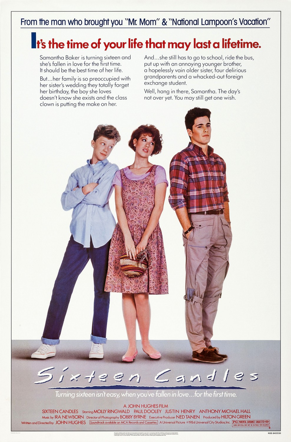 Extra Large Movie Poster Image for Sixteen Candles (#1 of 3)