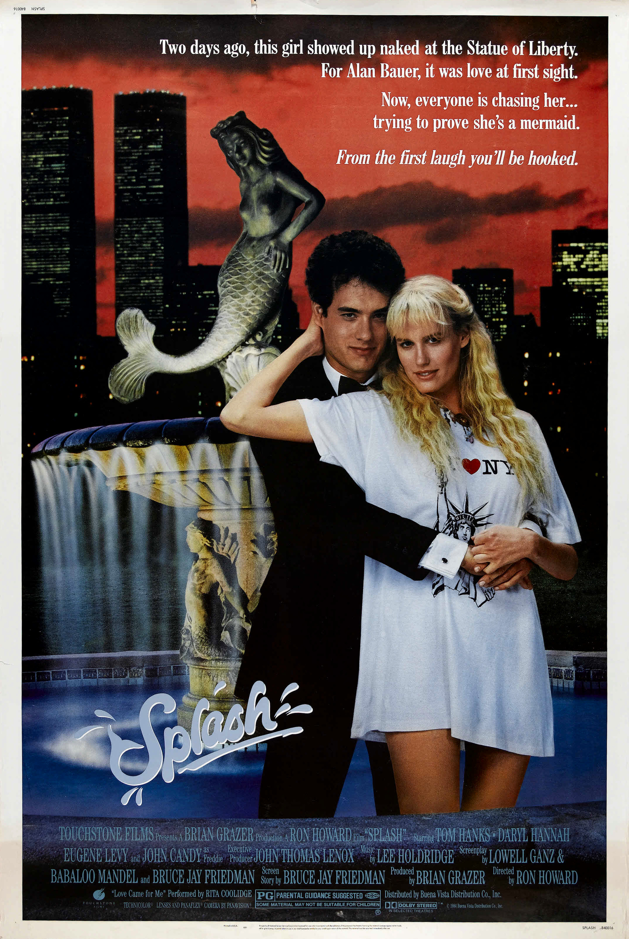 Mega Sized Movie Poster Image for Splash (#1 of 2)