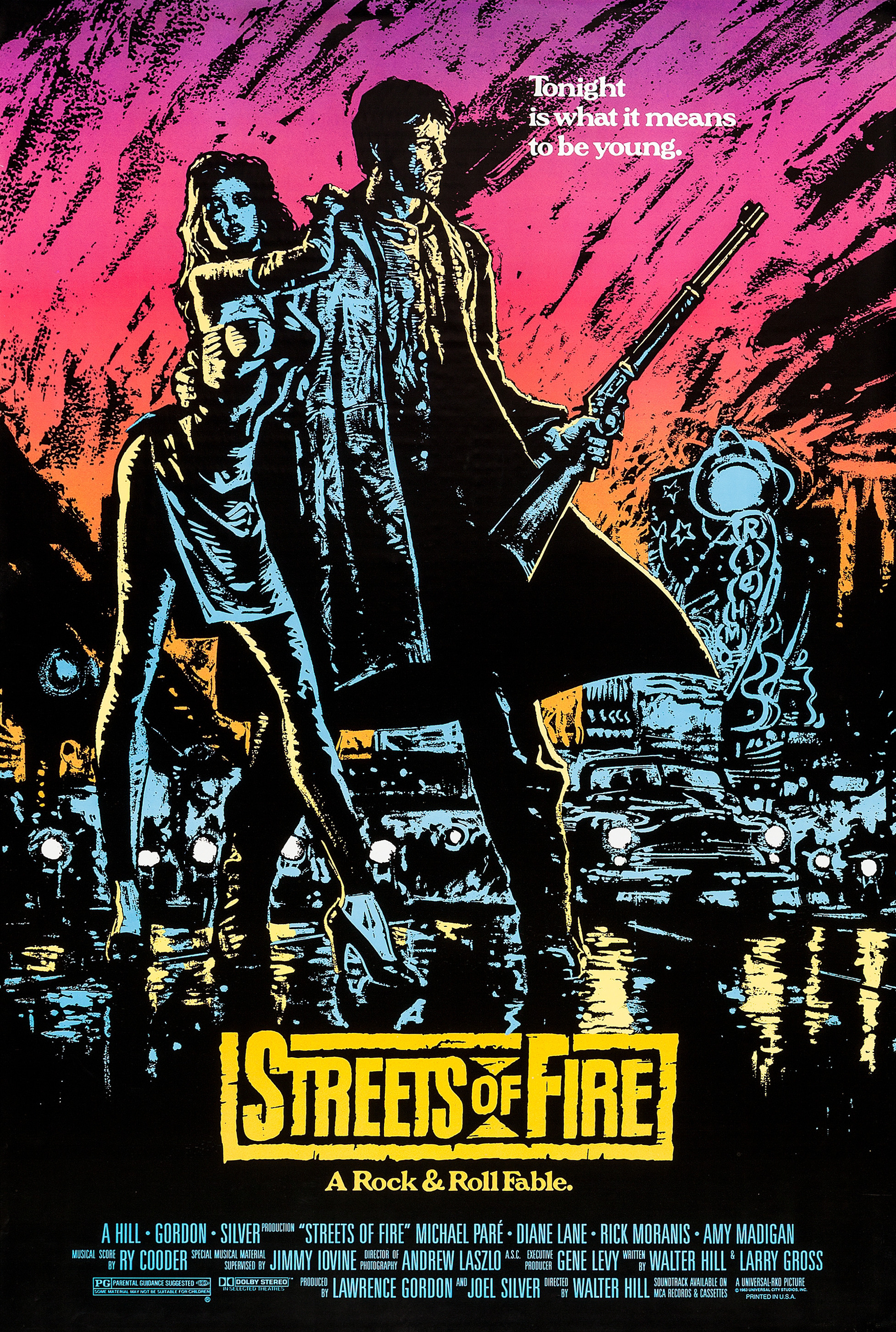Mega Sized Movie Poster Image for Streets of Fire (#1 of 3)