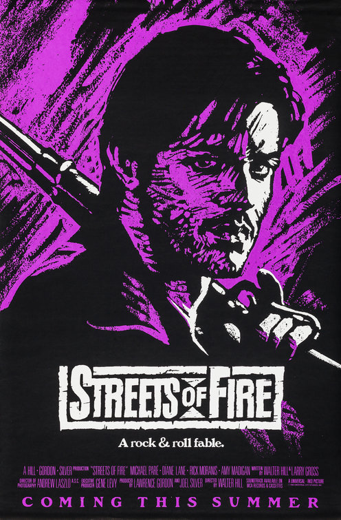 Streets of Fire Poster. Alternate designs (click on thumbnails for larger 