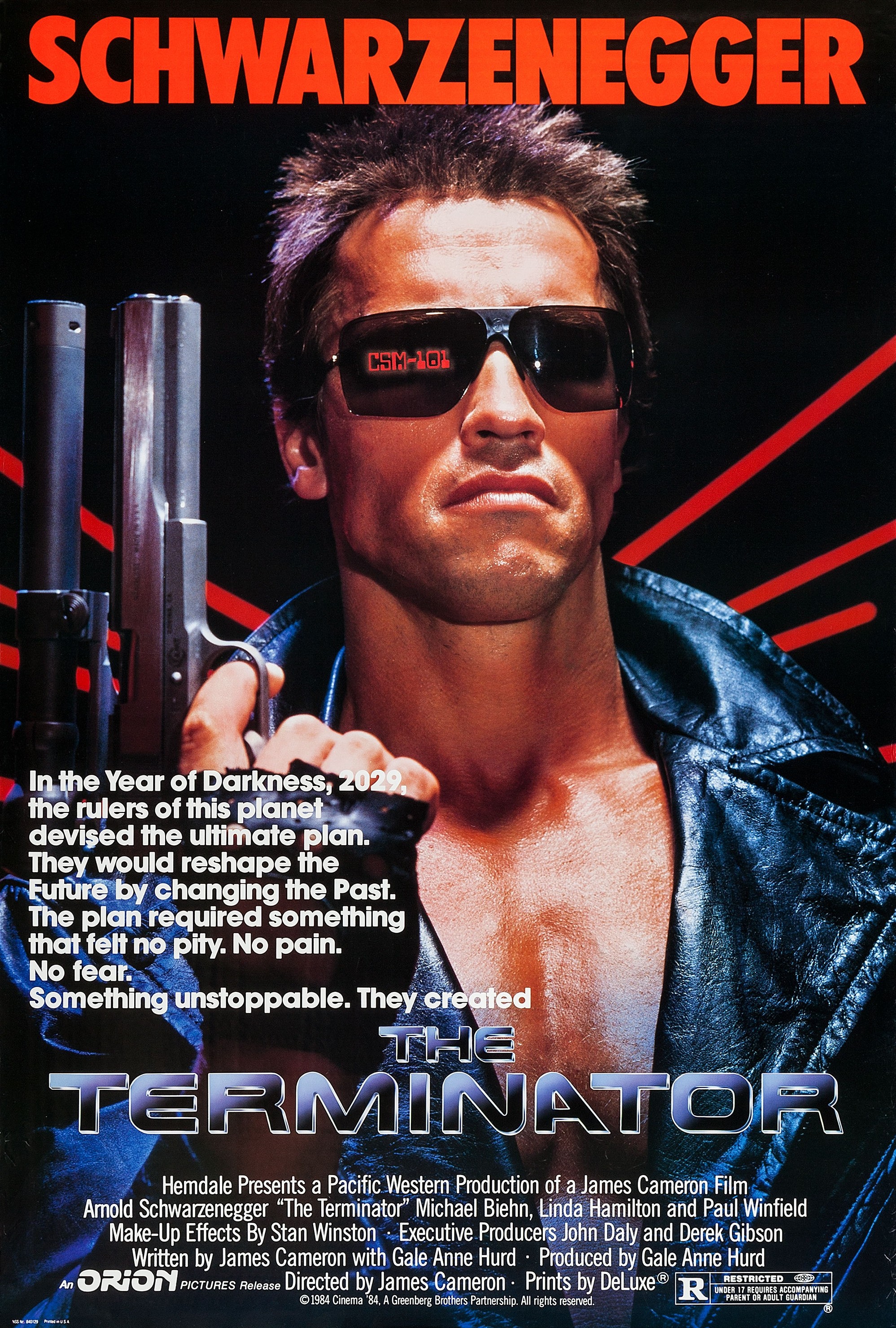 Mega Sized Movie Poster Image for The Terminator (#1 of 7)