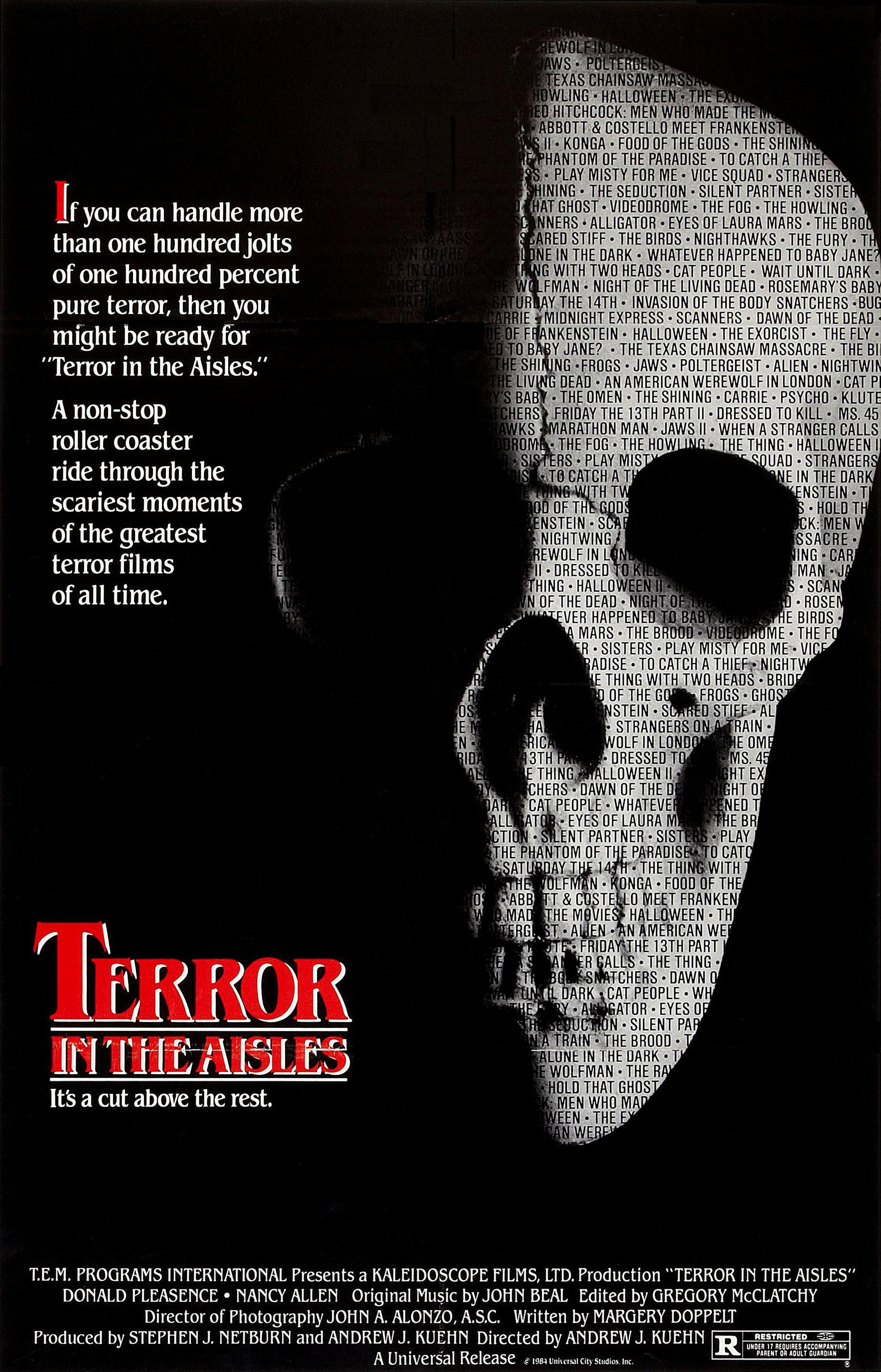 Mega Sized Movie Poster Image for Terror in the Aisles 