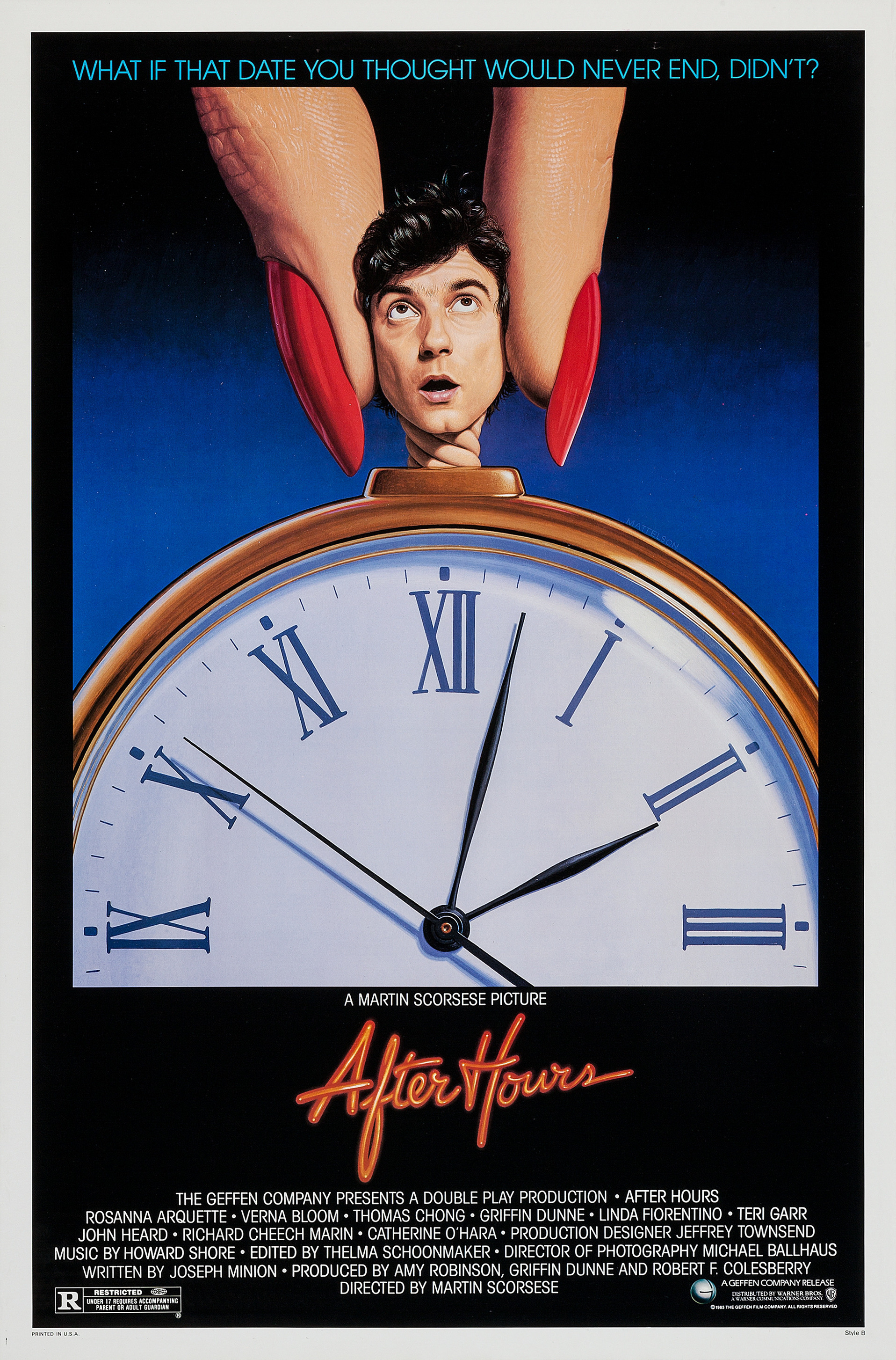 Mega Sized Movie Poster Image for After Hours (#1 of 3)