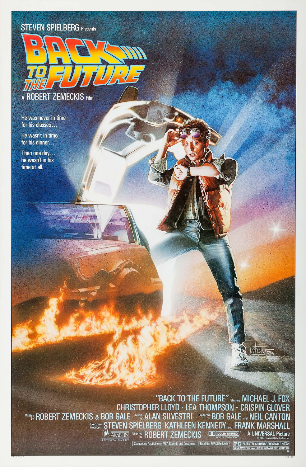 Picture Print New LAMINATED 61x91cm Back To The Future Movie Score POSTER 