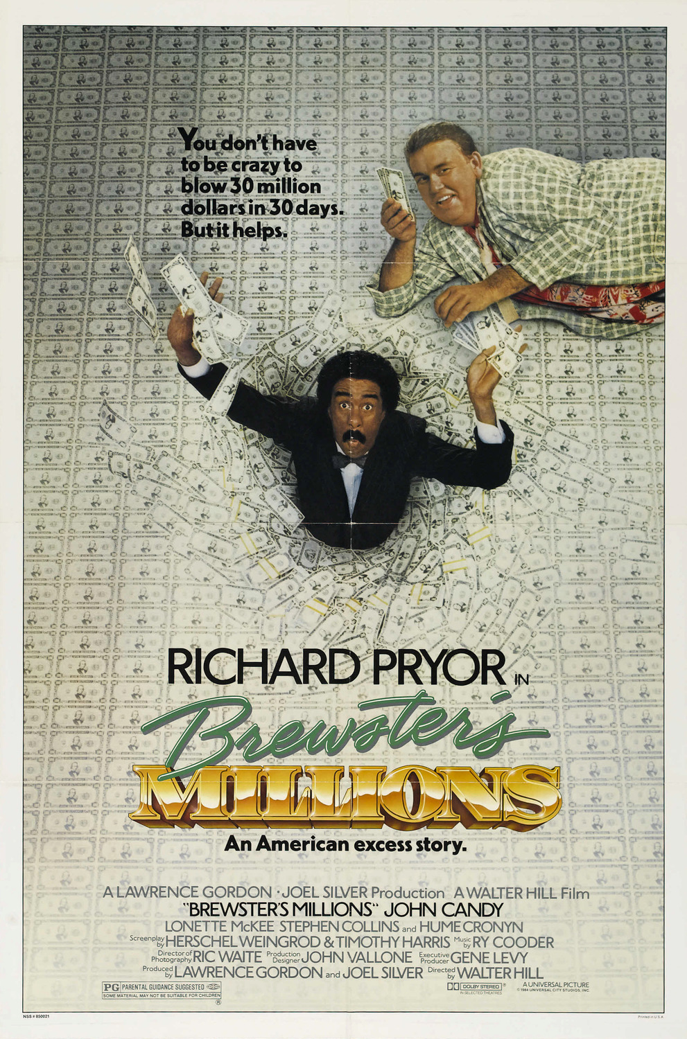 Extra Large Movie Poster Image for Brewster's Millions 