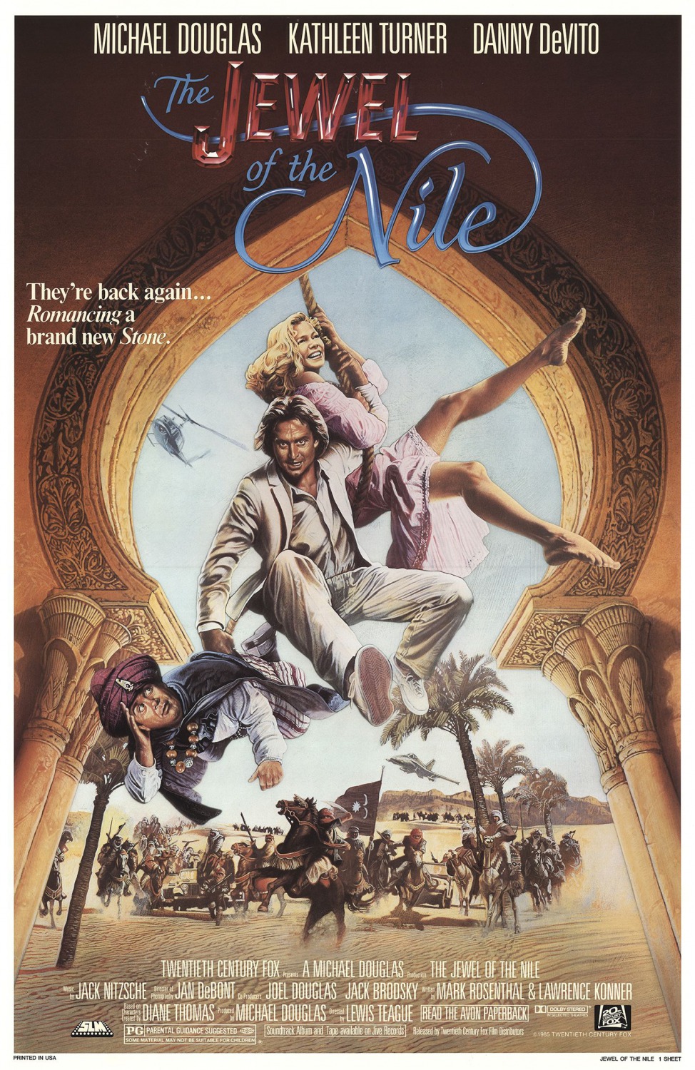 Extra Large Movie Poster Image for The Jewel of the Nile (#1 of 2)