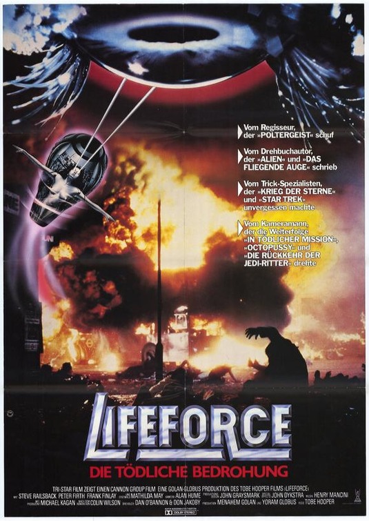 Lifeforce Movie Poster