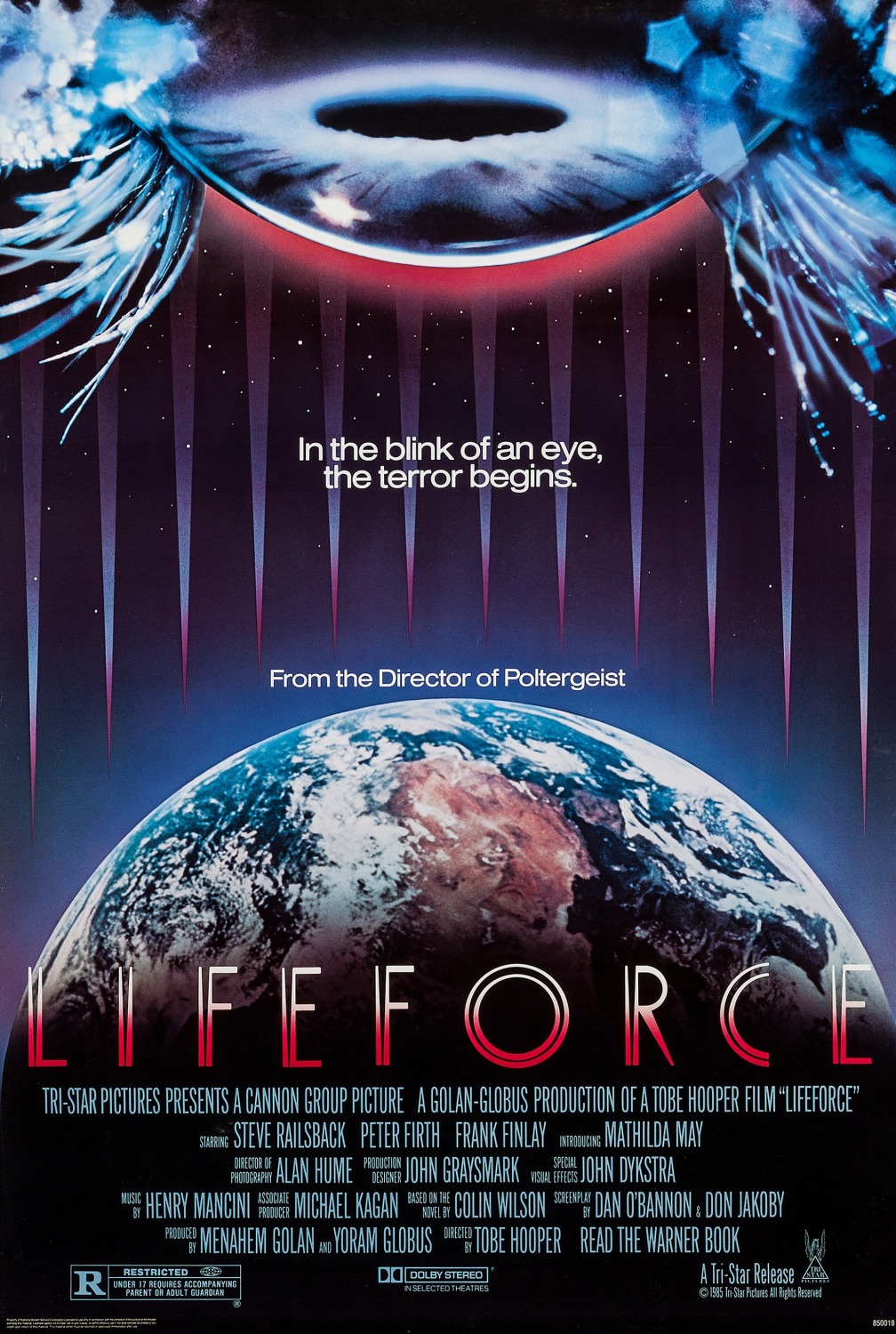 Extra Large Movie Poster Image for Lifeforce (#1 of 9)