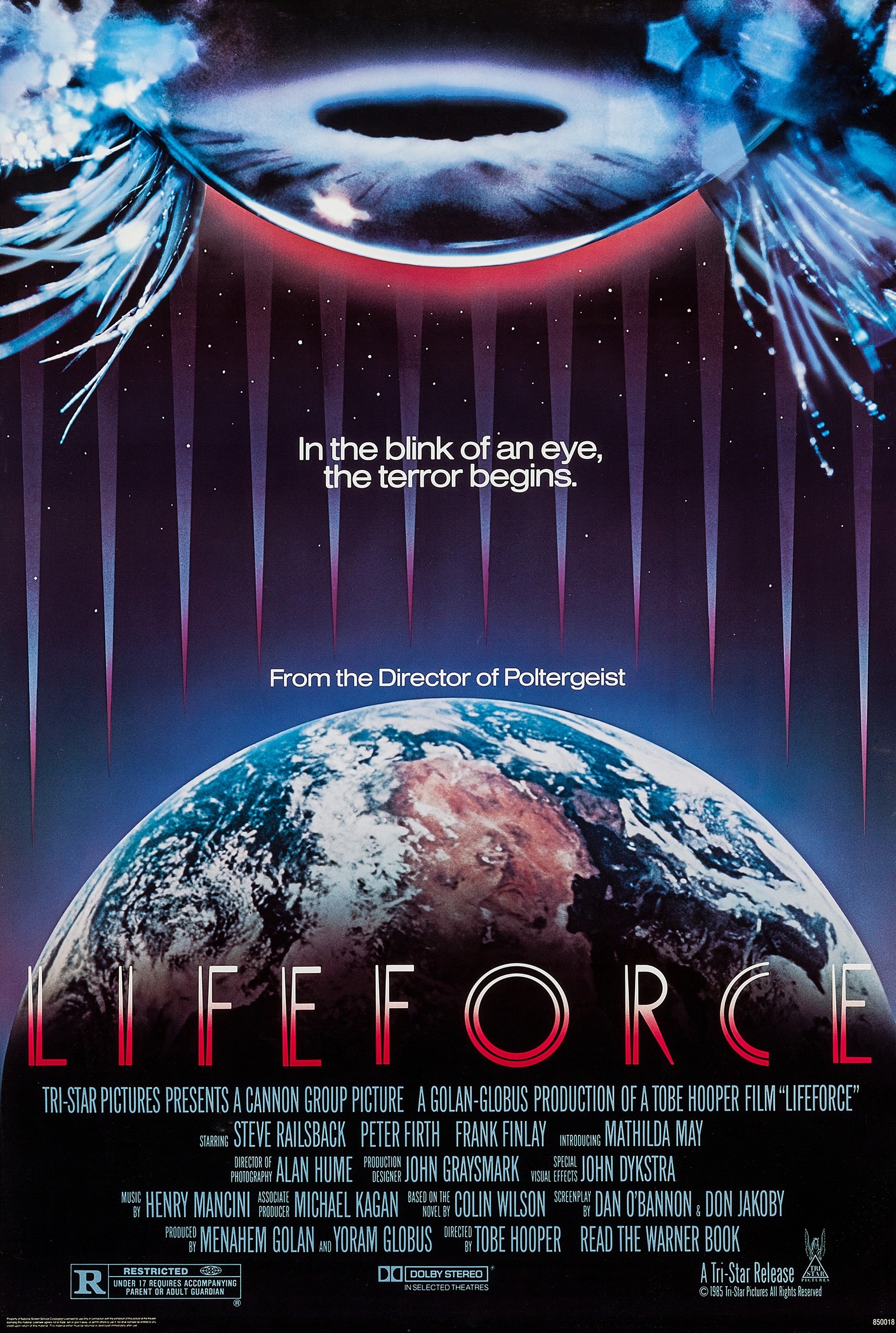 Mega Sized Movie Poster Image for Lifeforce (#1 of 9)