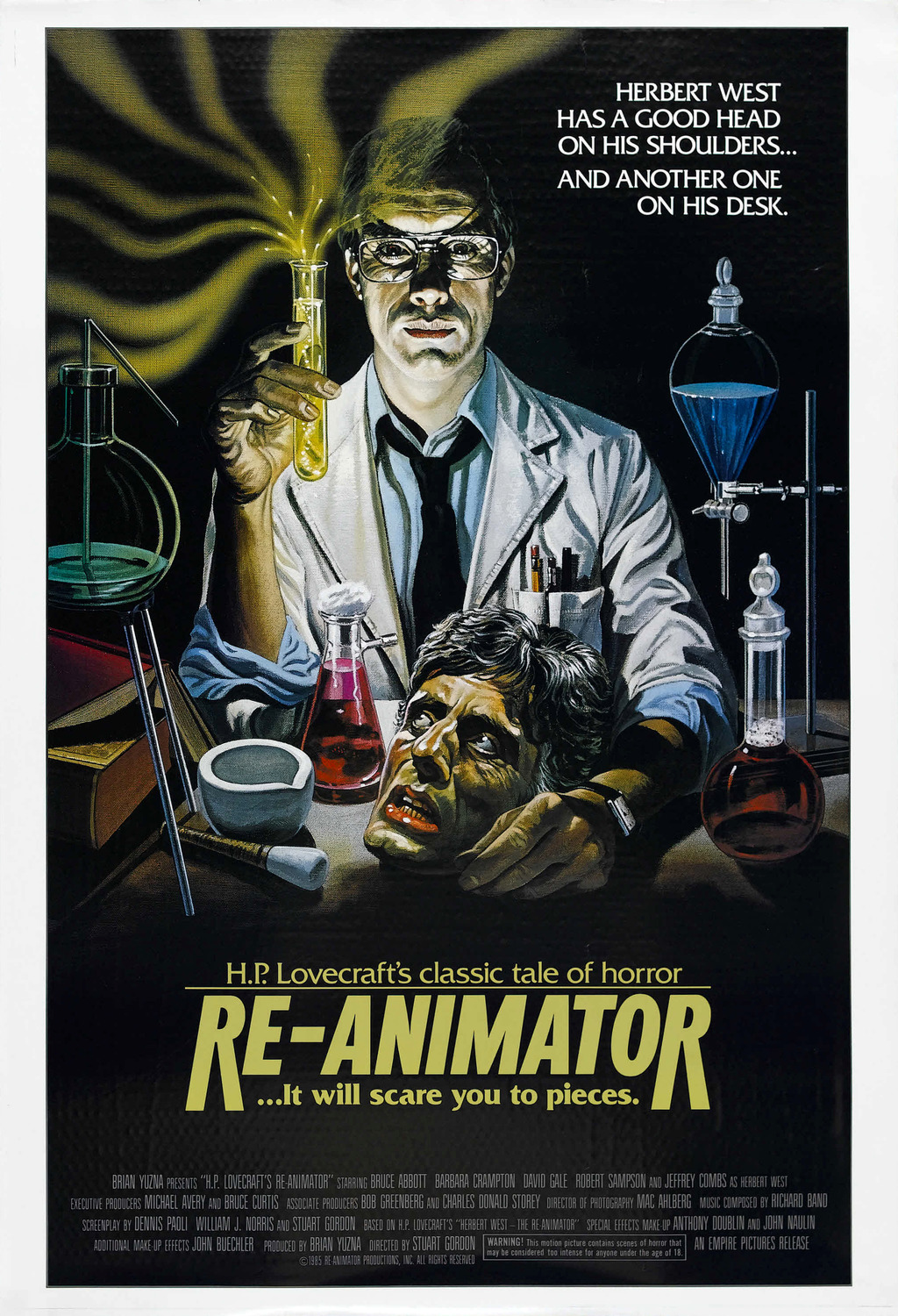 Extra Large Movie Poster Image for Re-animator (#1 of 5)