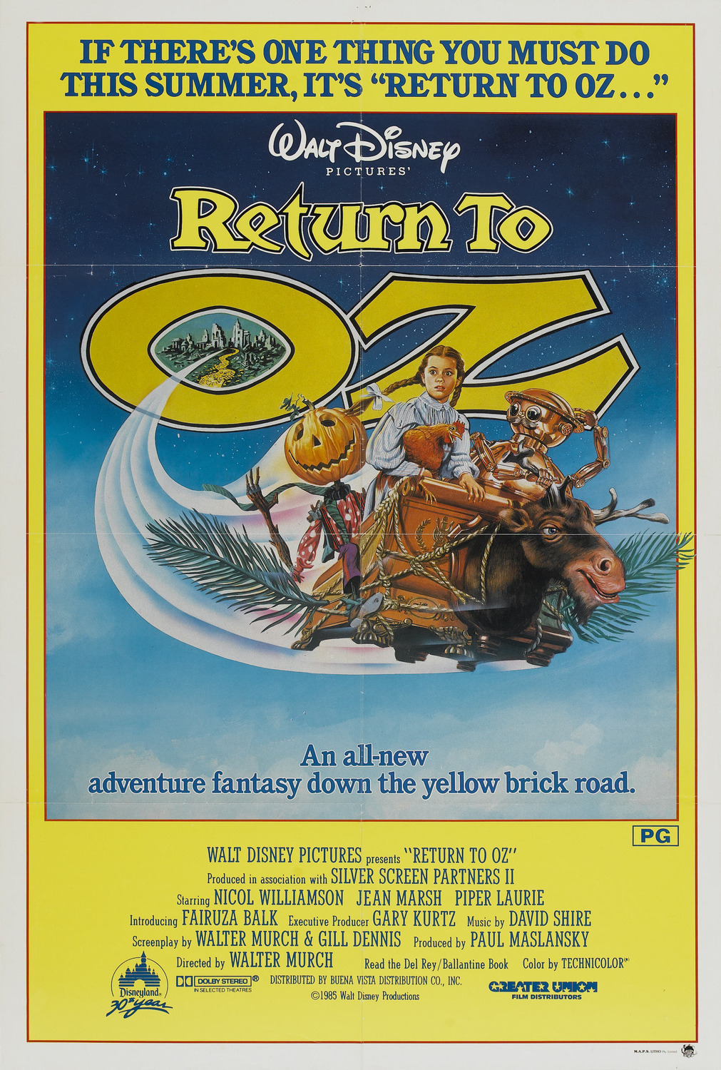 Extra Large Movie Poster Image for Return to Oz (#3 of 3)