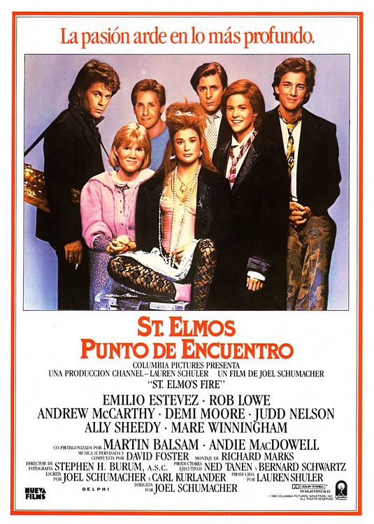 St. Elmo's Fire Movie Poster