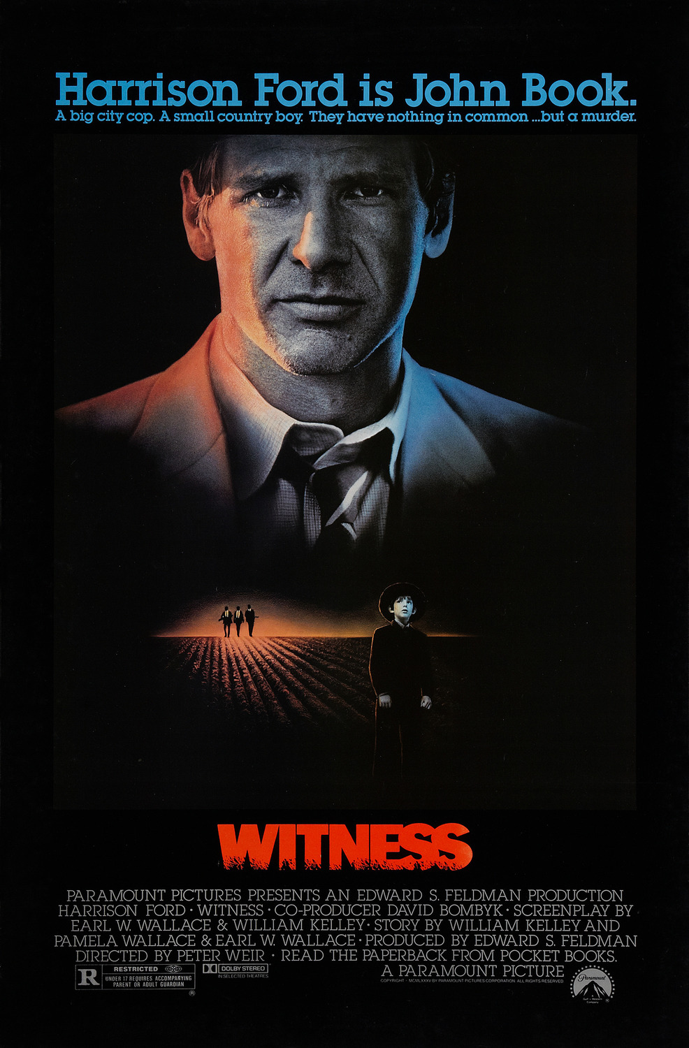 Extra Large Movie Poster Image for Witness (#2 of 2)