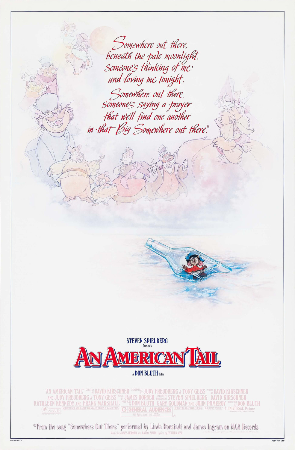 Extra Large Movie Poster Image for An American Tail (#1 of 5)