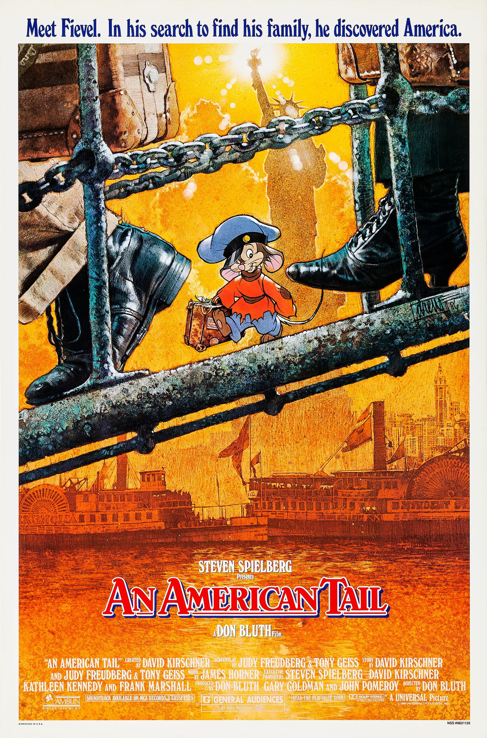 Extra Large Movie Poster Image for An American Tail (#2 of 5)