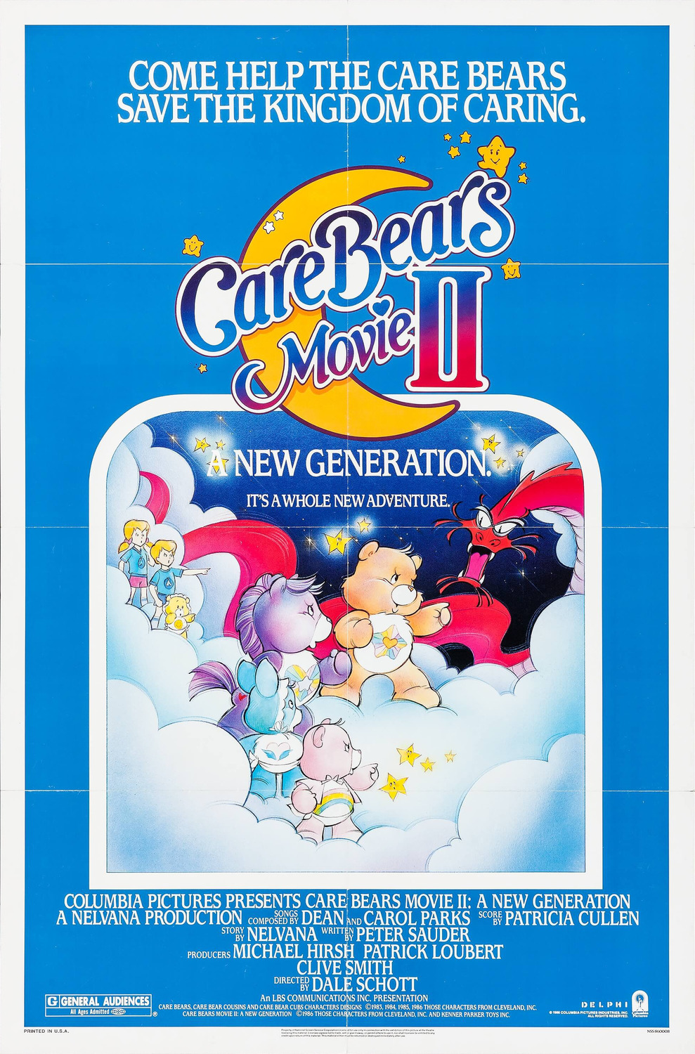 Extra Large Movie Poster Image for Care Bears Movie II: A New Generation 