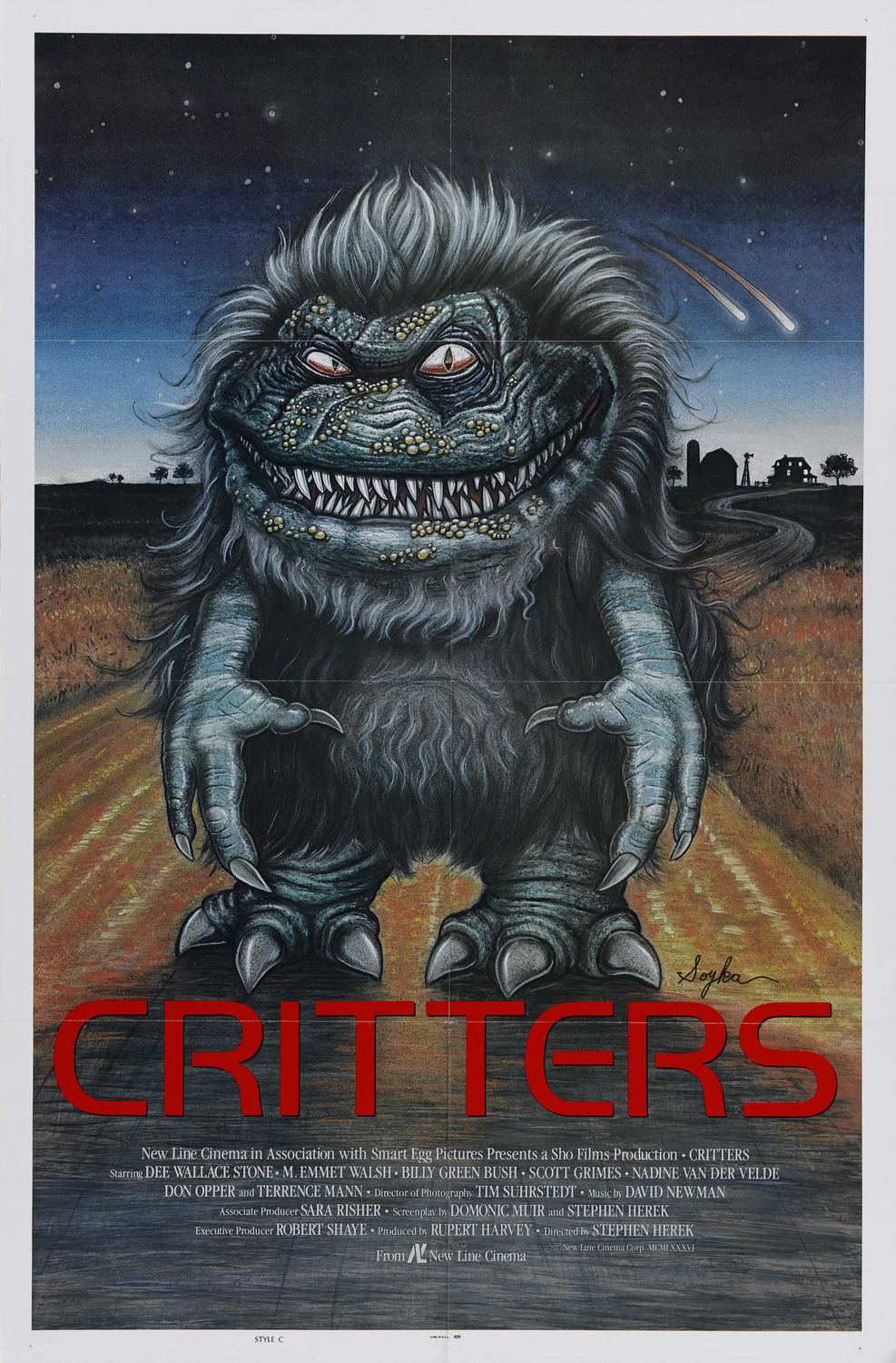 Extra Large Movie Poster Image for Critters (#3 of 4)