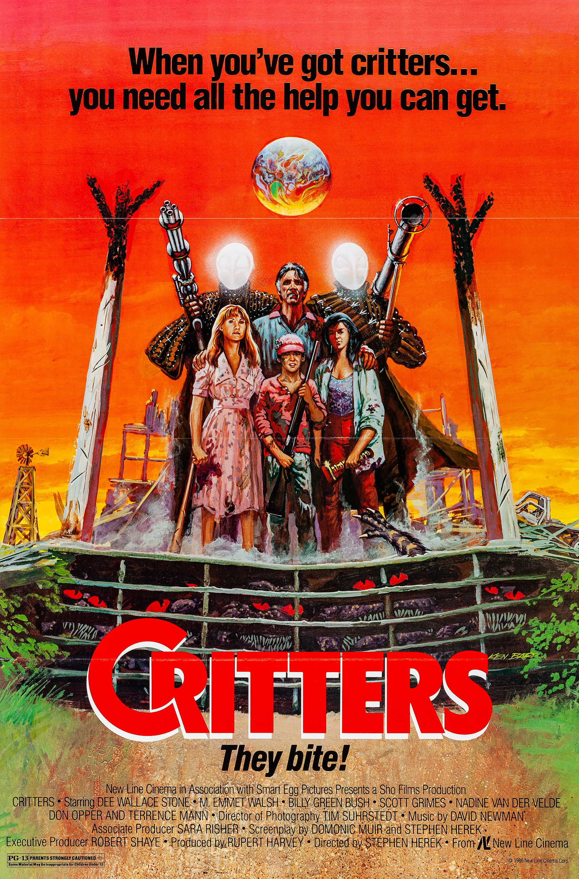 Mega Sized Movie Poster Image for Critters (#1 of 4)