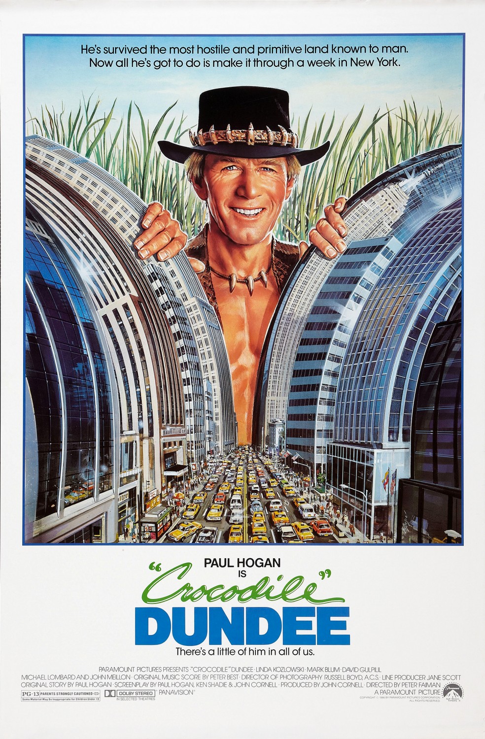 Extra Large Movie Poster Image for Crocodile Dundee (#1 of 2)