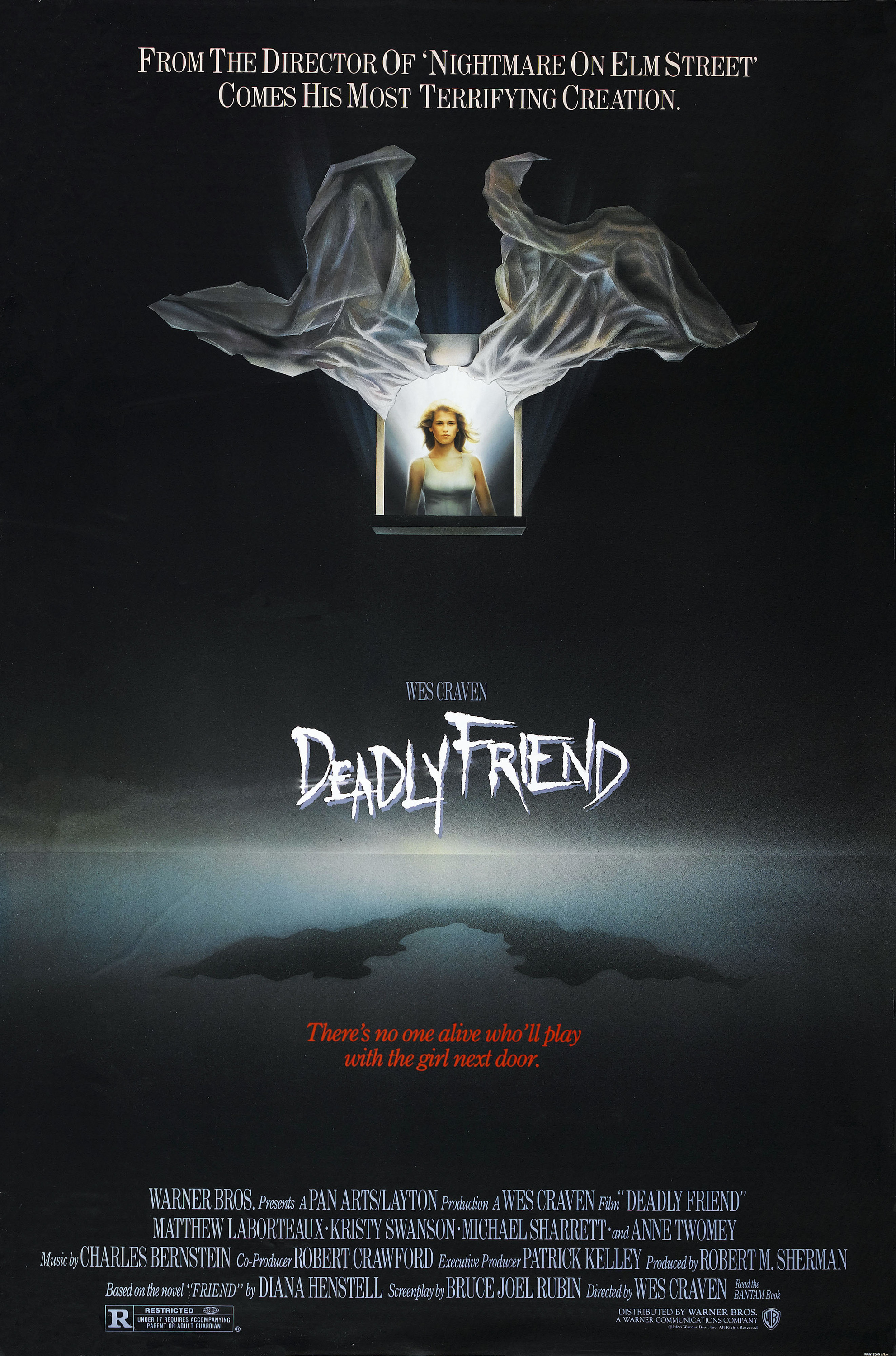 Mega Sized Movie Poster Image for Deadly Friend 