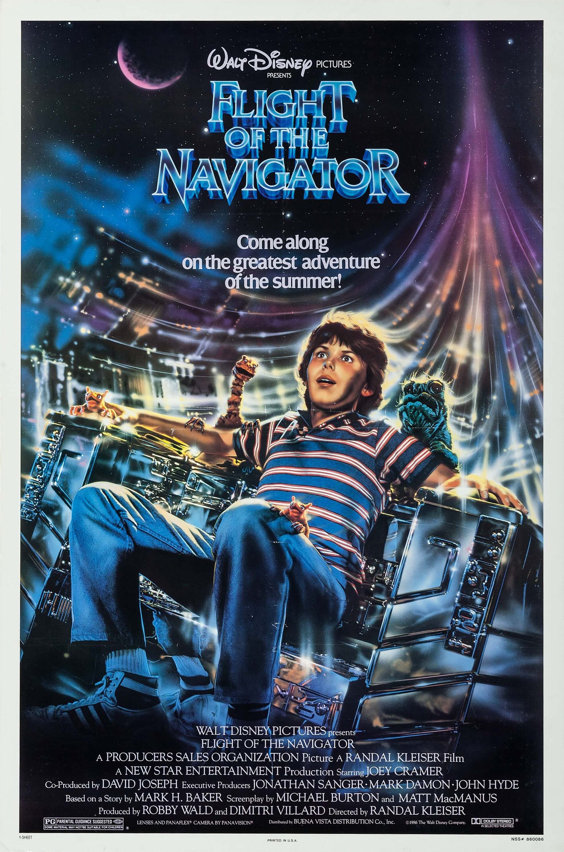 Mega Sized Movie Poster Image for Flight of the Navigator 