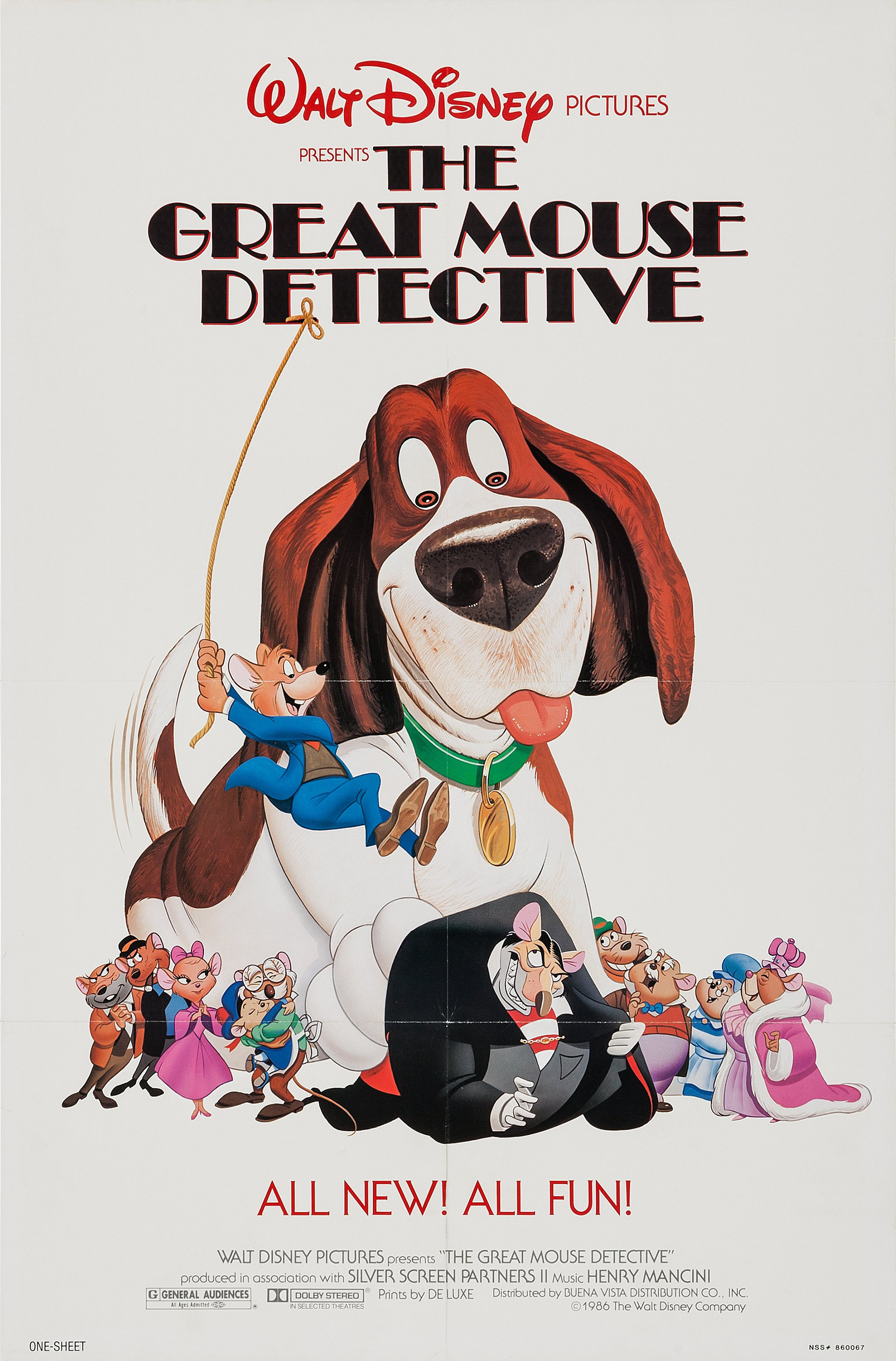 Mega Sized Movie Poster Image for The Great Mouse Detective (#1 of 2)
