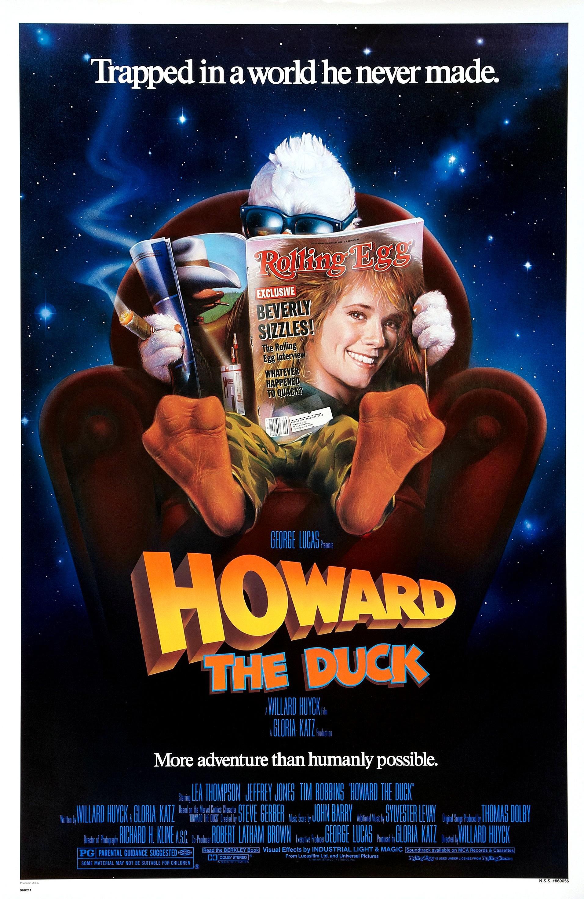 Mega Sized Movie Poster Image for Howard the Duck (#2 of 3)